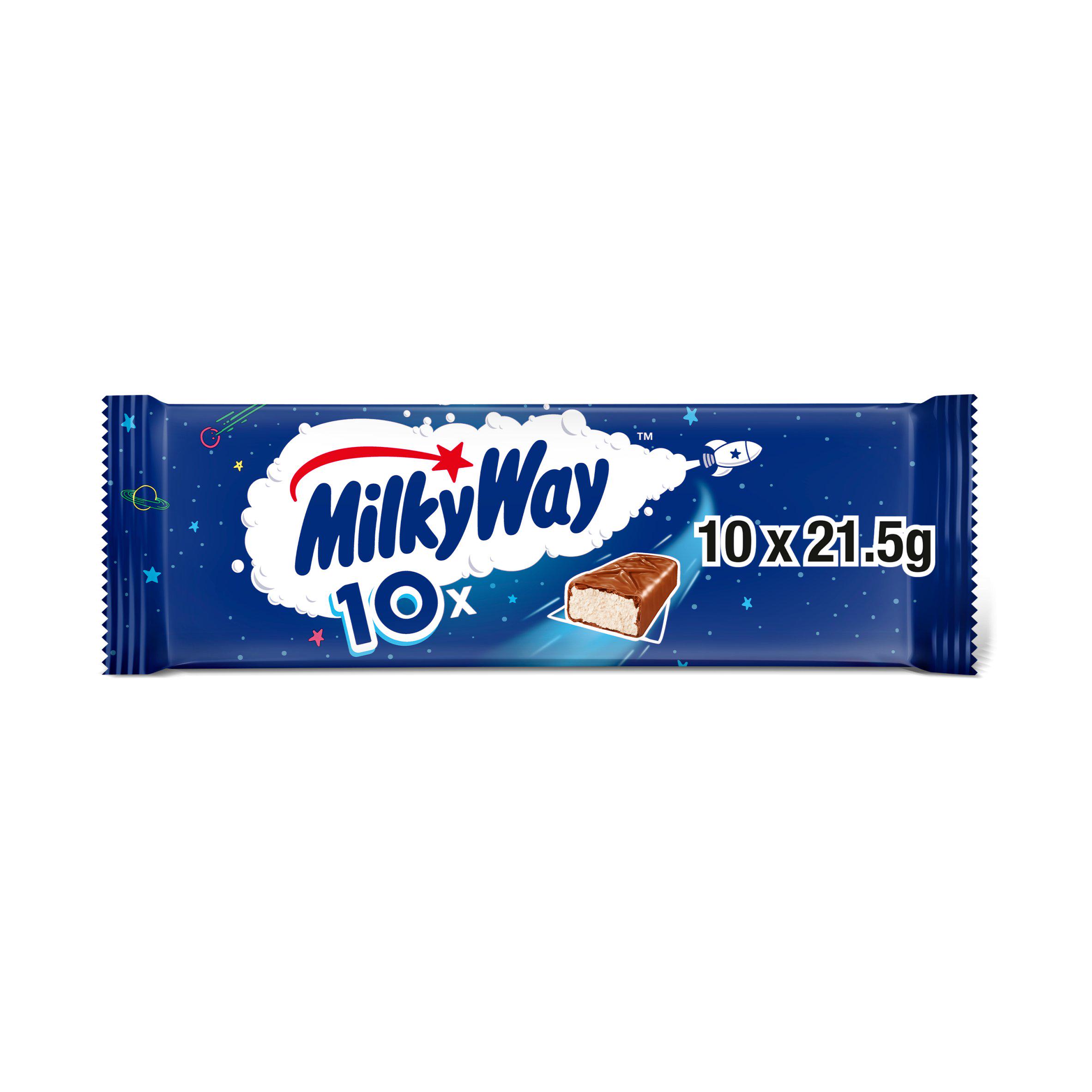 Milky Way Nougat & Milk Chocolate Snack Bars Multipack 12 x 21.5g