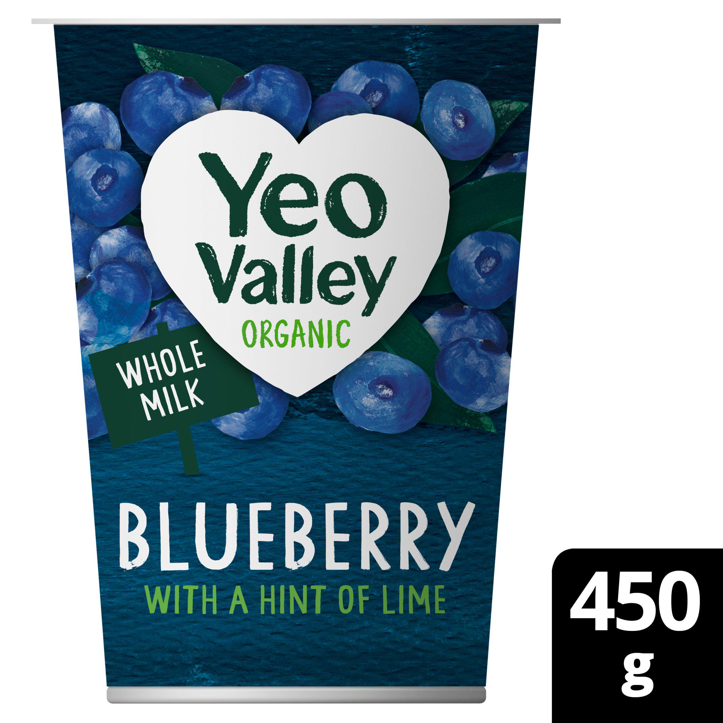 Yeo Valley Organic Blueberry Yoghurt with a Hint of Lime