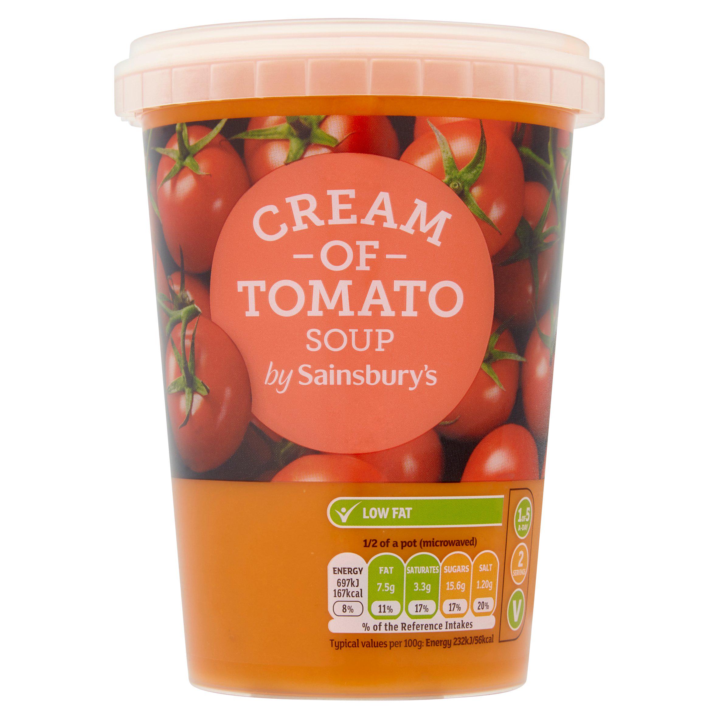Sainsbury's Cream of Tomato Soup 600g