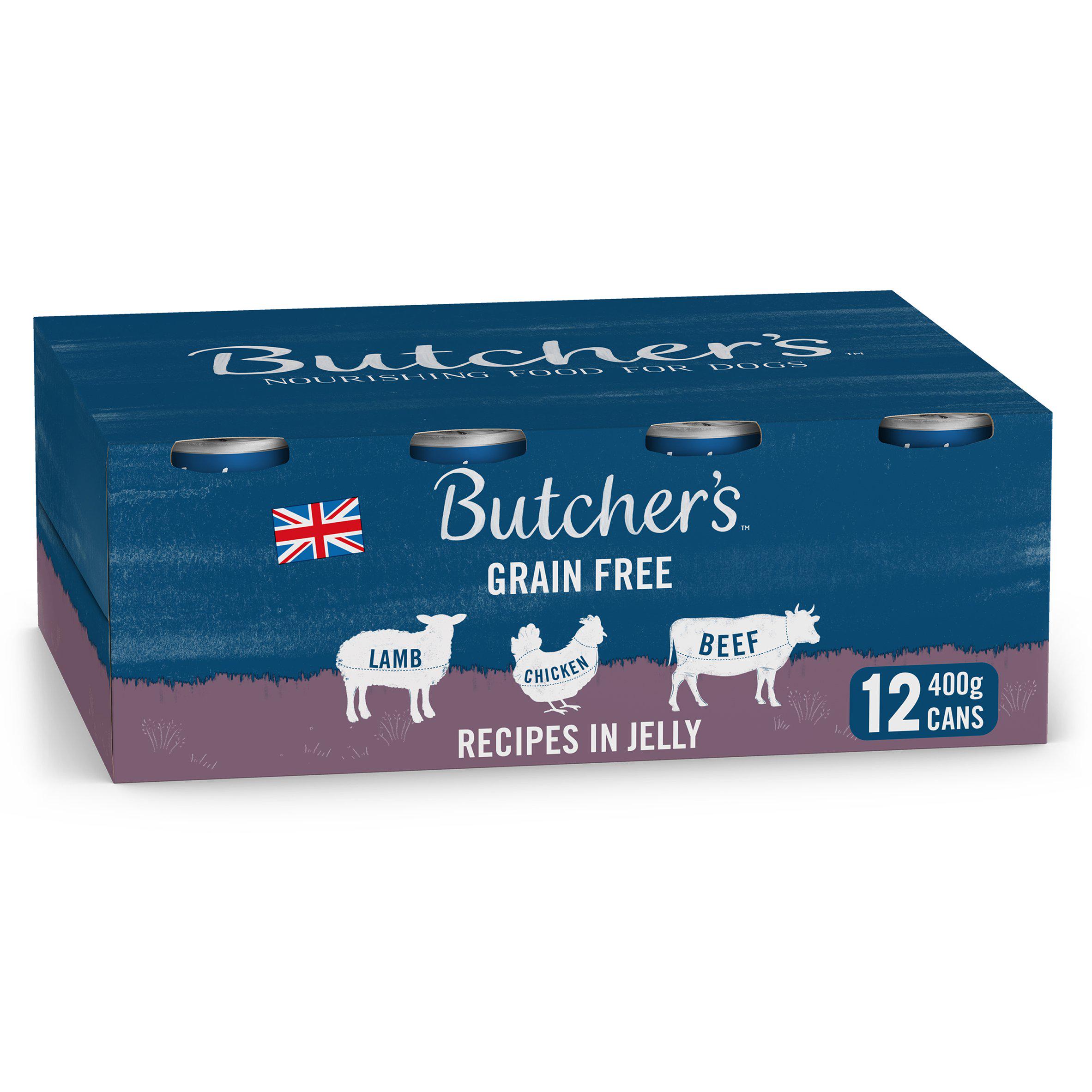 Butcher's Recipe In Jelly Dog Food Tin 12X400g