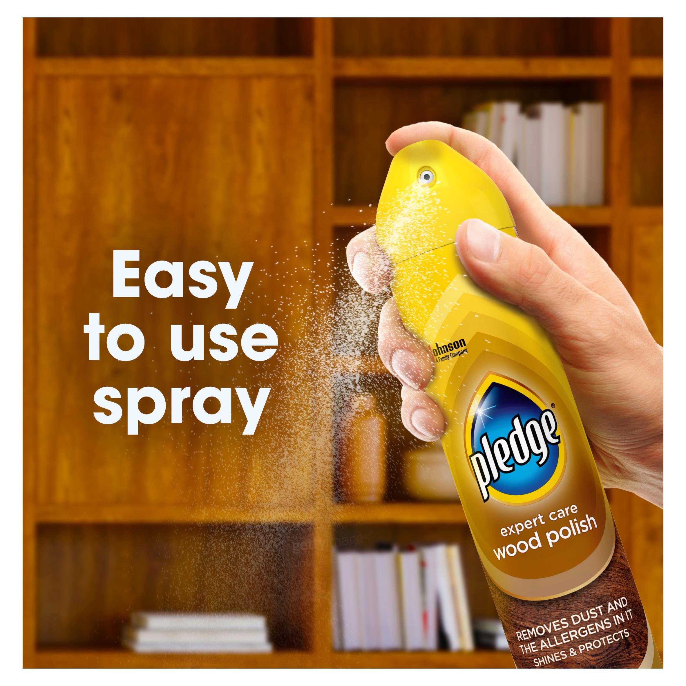 Pledge Expert Wood Care Polish Aerosol Classic 250ml thumbnail 5