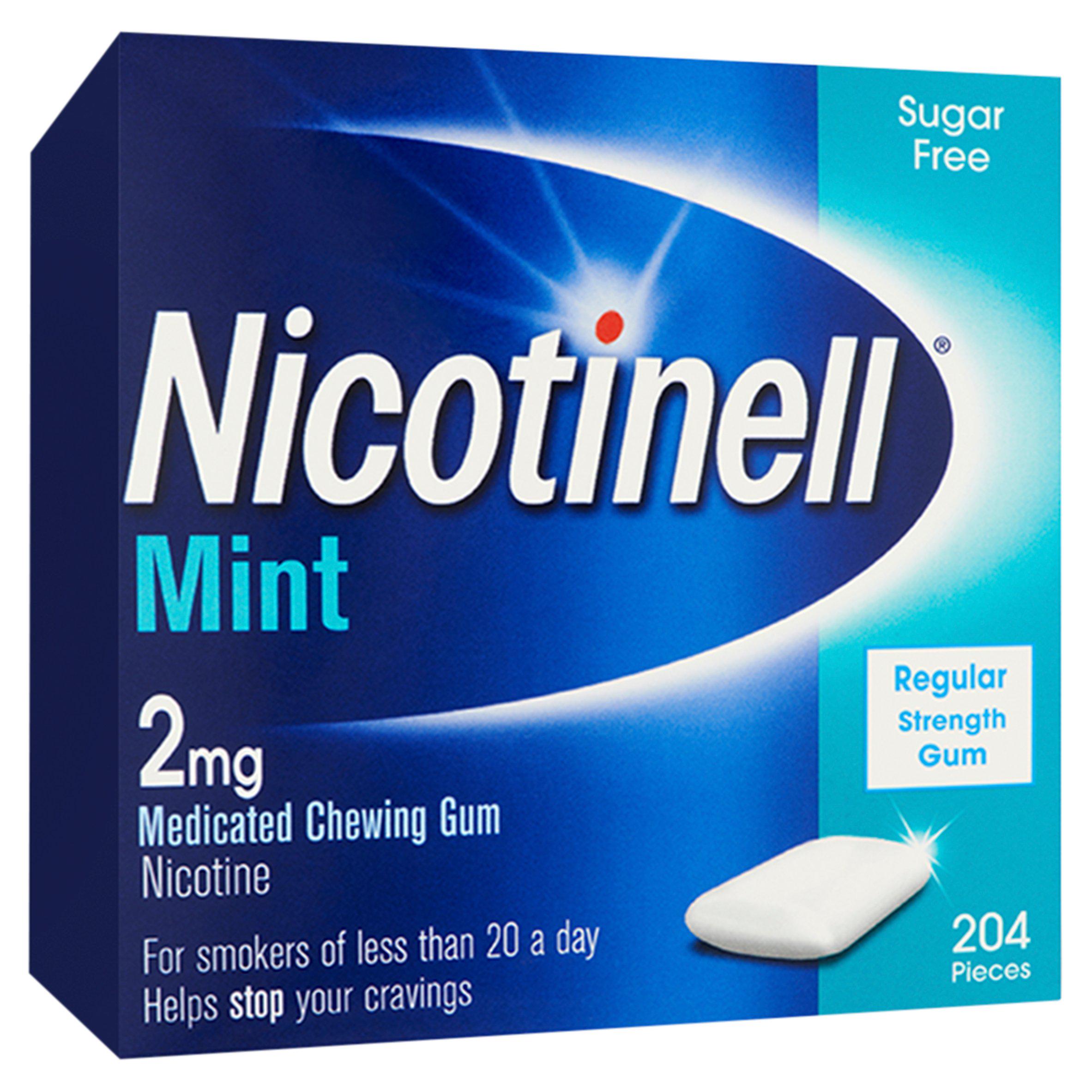 Nicotinell 2mg Nicotine Gum Pieces Mint Sugar-Free