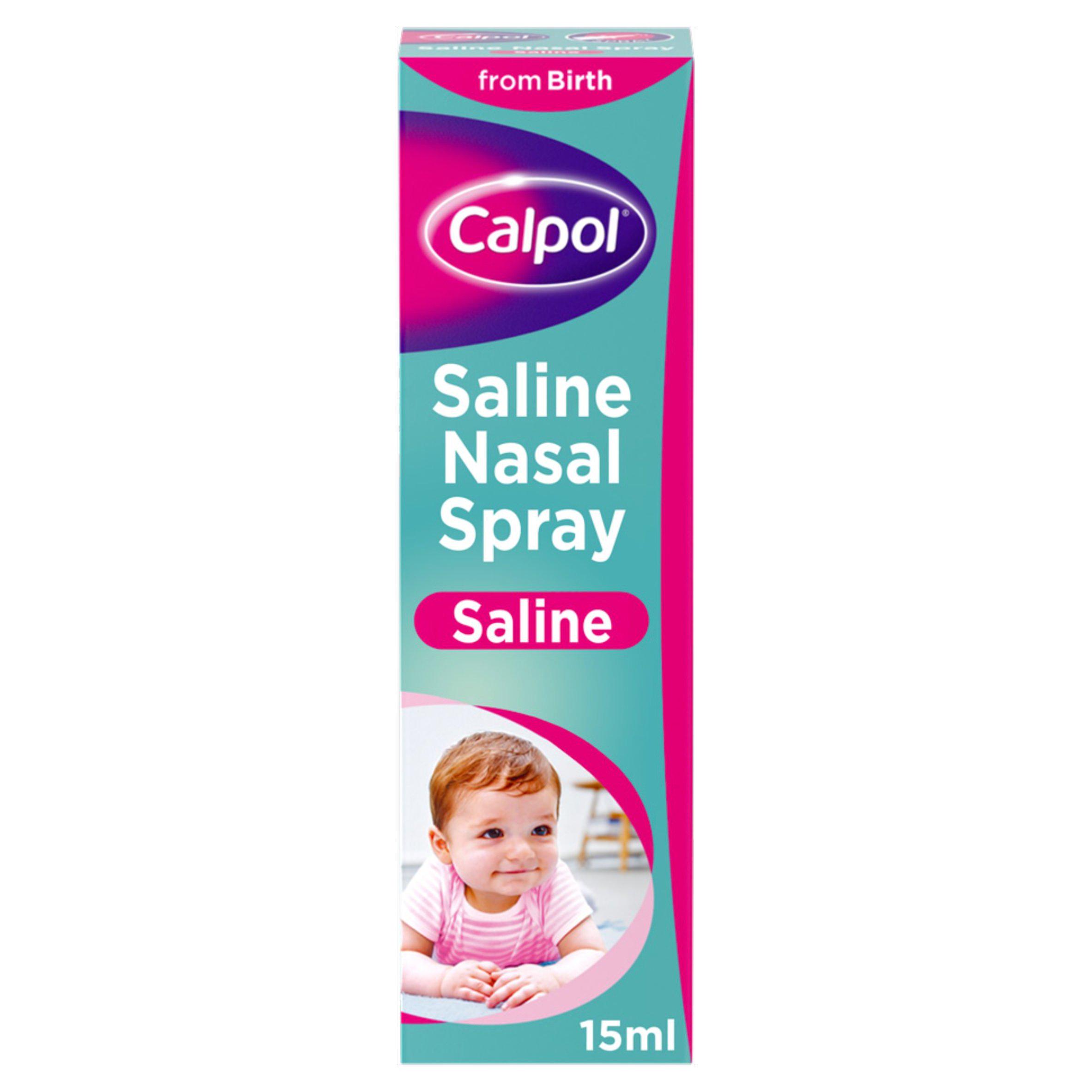 Calpol Saline Nasal Spray Congestion Relief From Birth 15ml