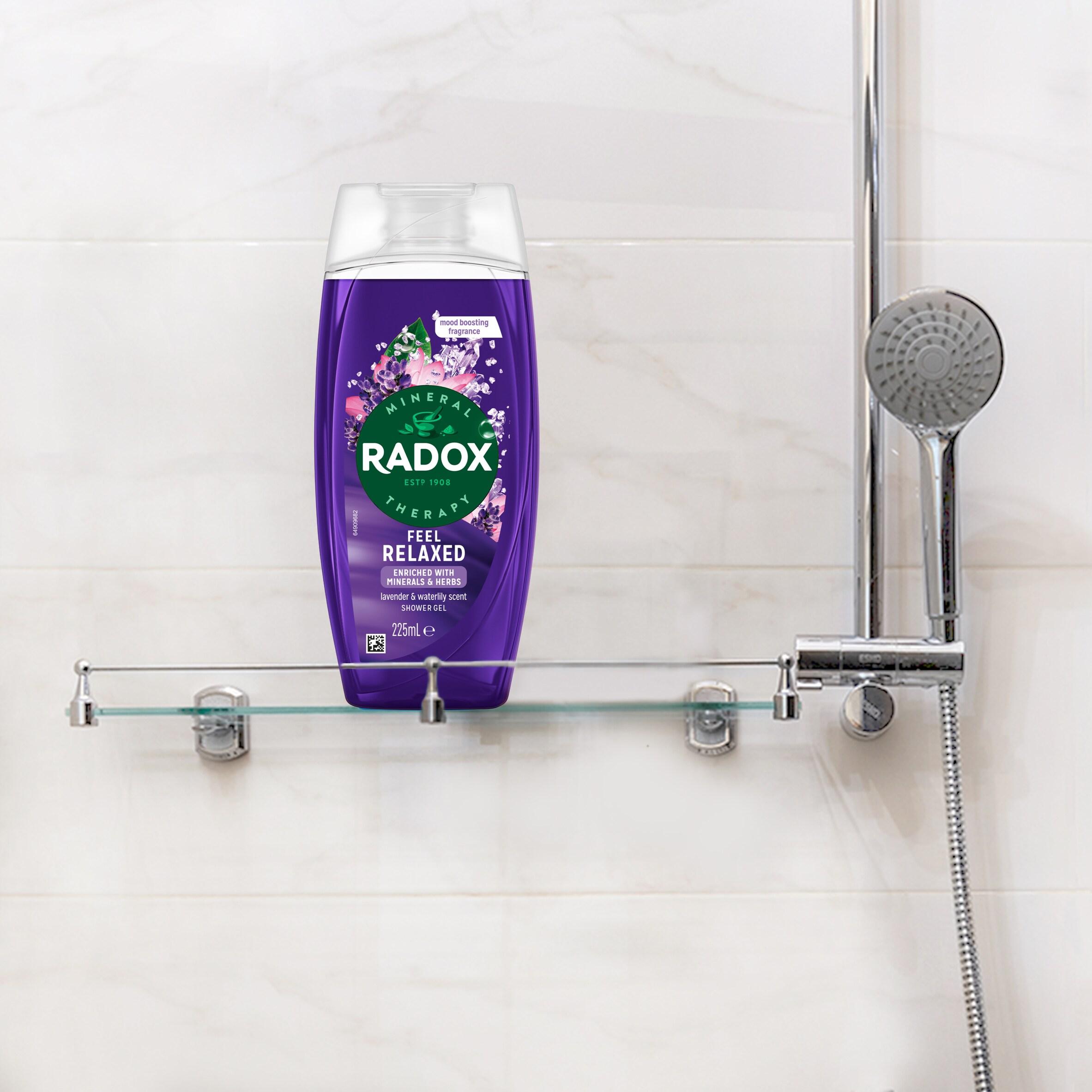 Radox Feel Relaxed Shower Gel Lavender & Waterlily Body Wash 225ml thumbnail 4