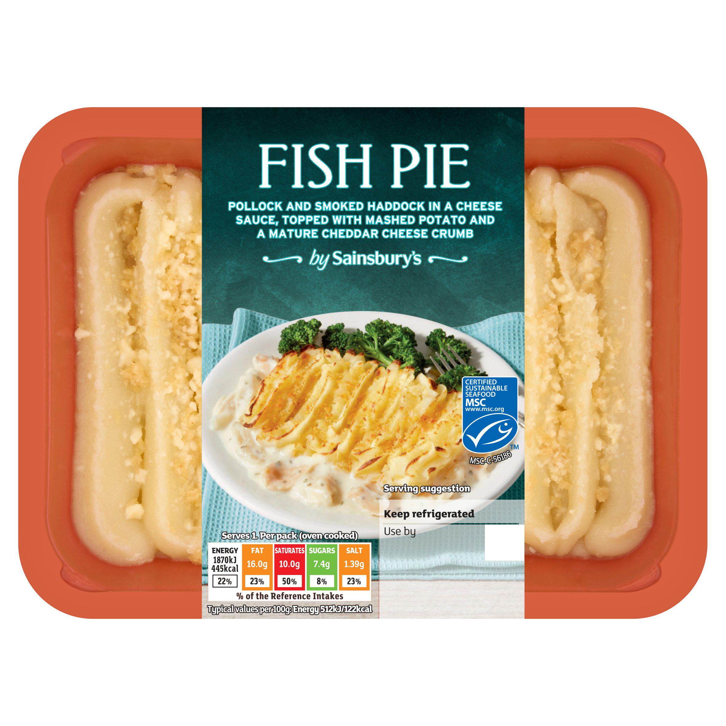 Sainsbury's Fish Pie 400g (Serves 1)