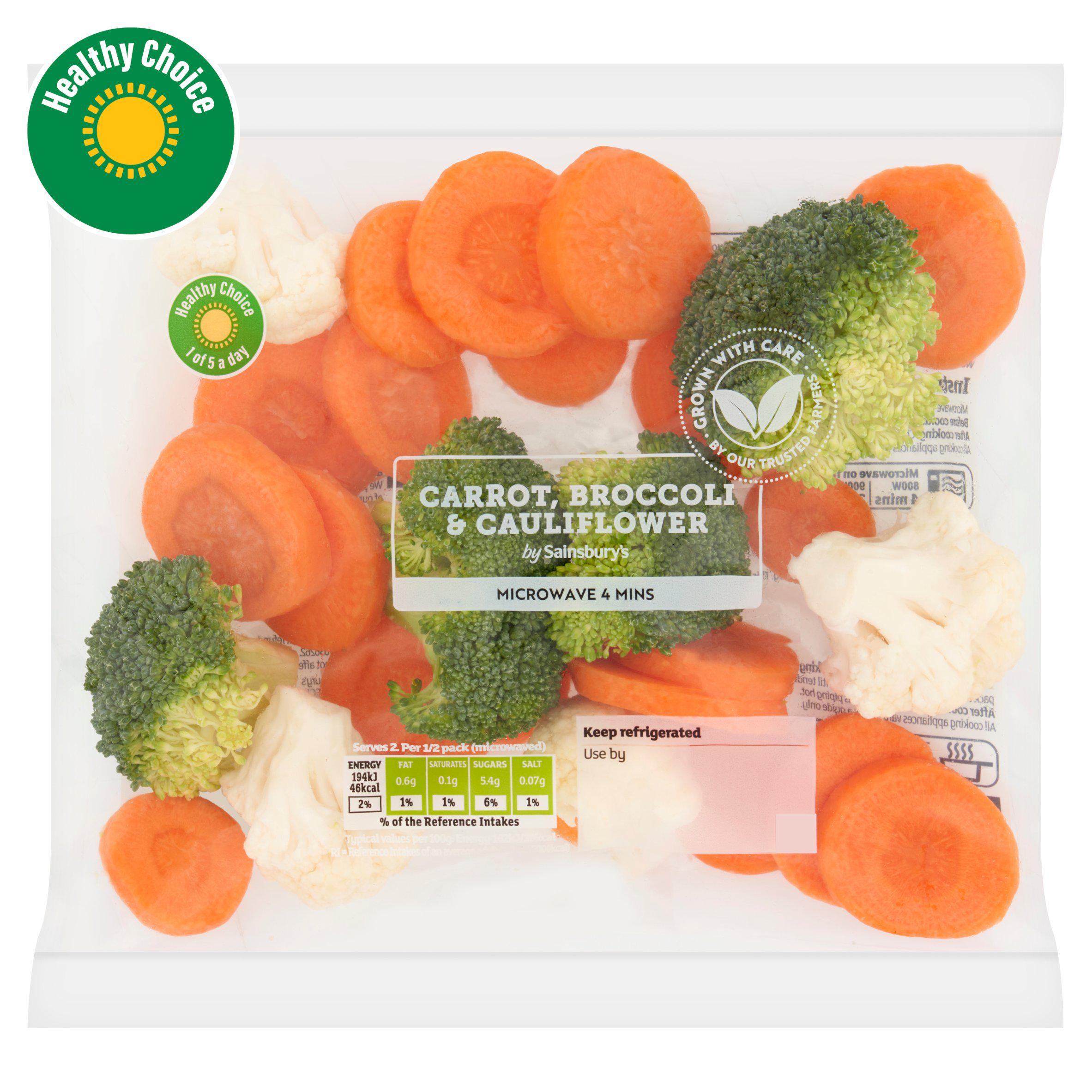 Sainsbury's Carrot, Cauliflower & Broccoli 240g