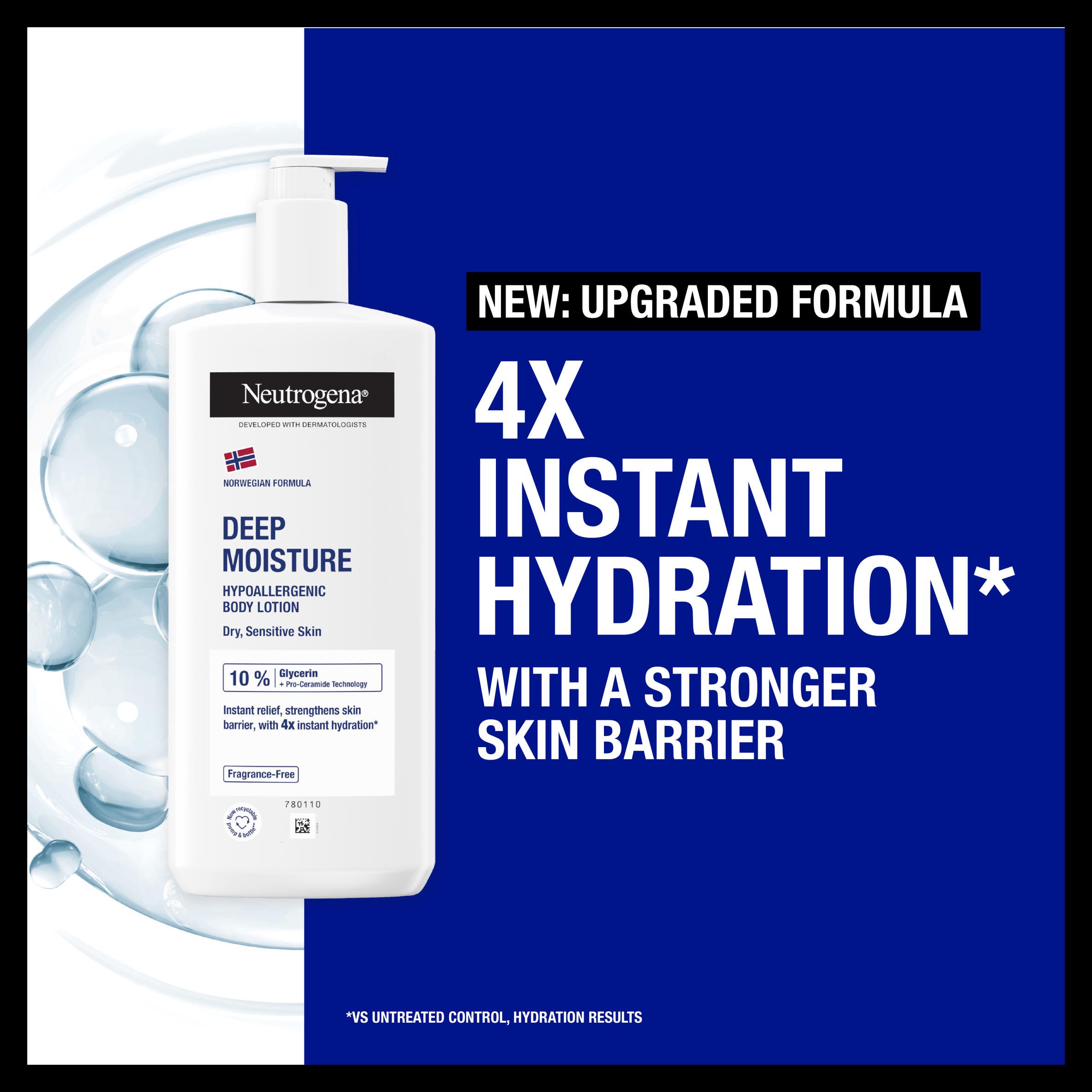 Neutrogena Deep Moisture Fast Absorbing Body Lotion Moisturiser 400ml thumbnail 2