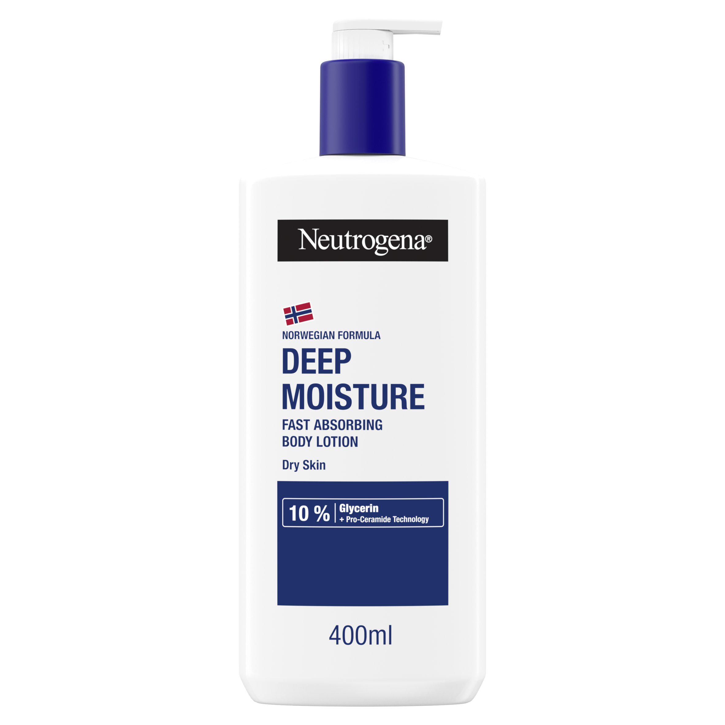 Neutrogena Deep Moisture Fast Absorbing Body Lotion Moisturiser 400ml