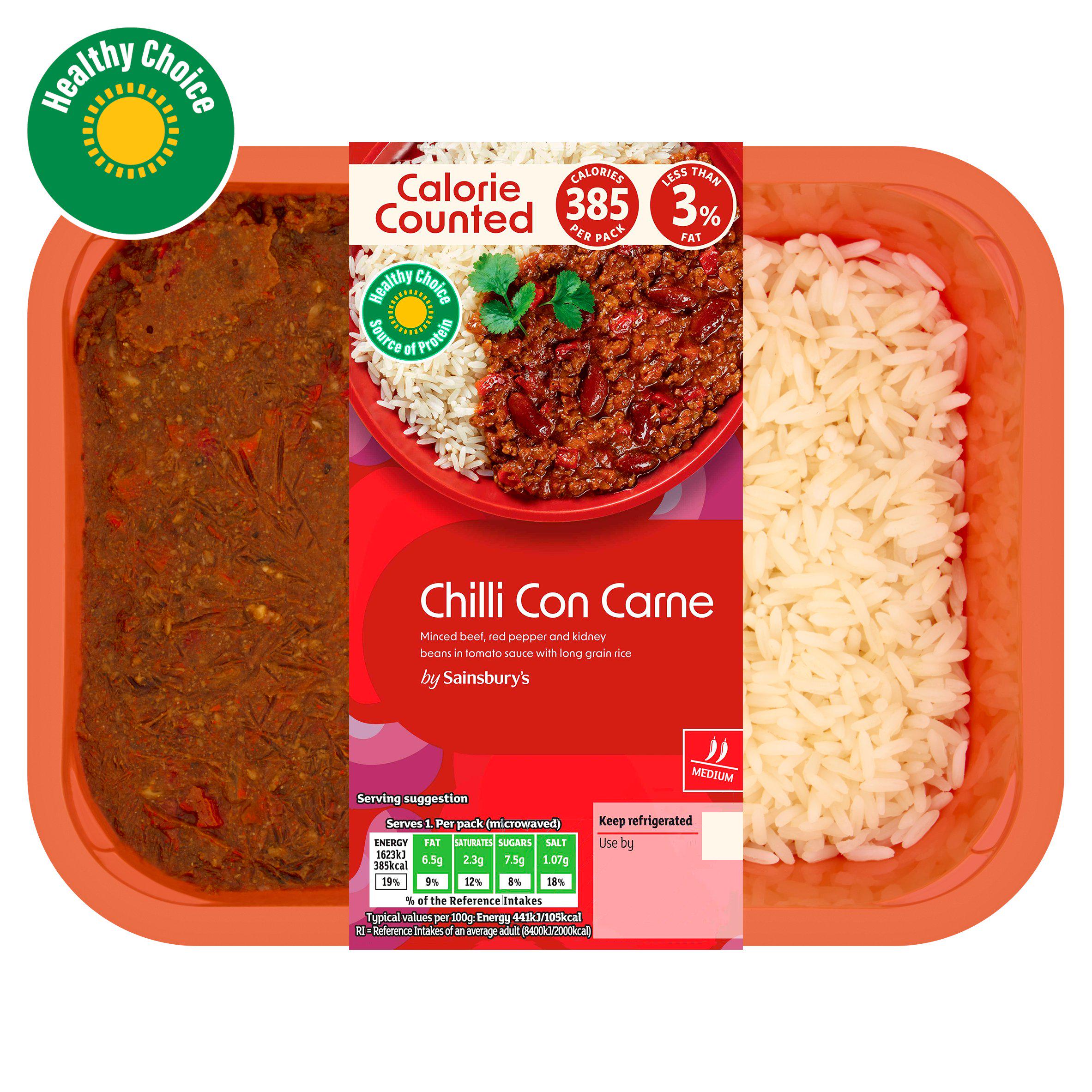Sainsbury's Chilli Con Carne, Be Good To Yourself 400g (Serves 1)