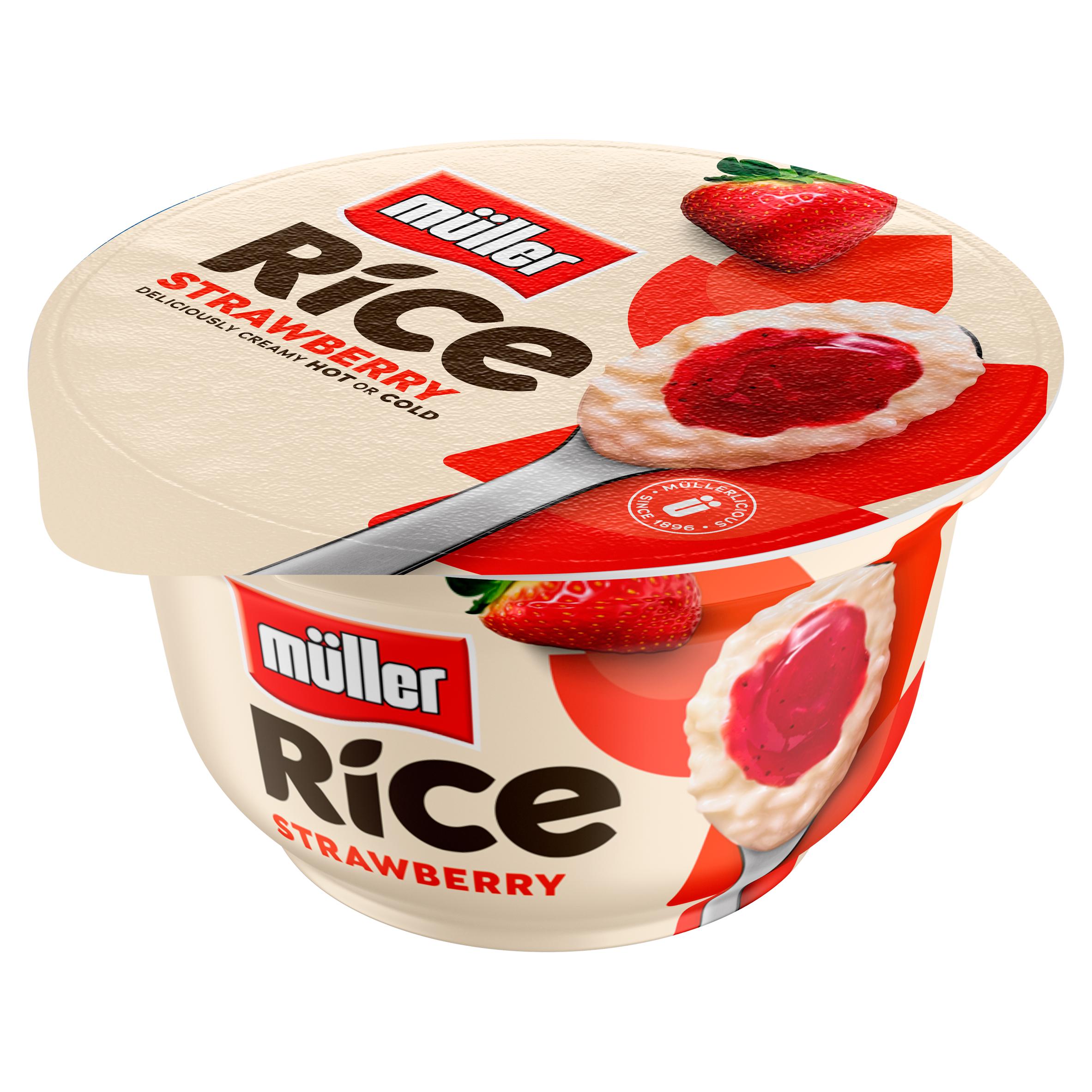 Müller Rice Strawberry Low Fat Pudding Dessert 170g thumbnail 3