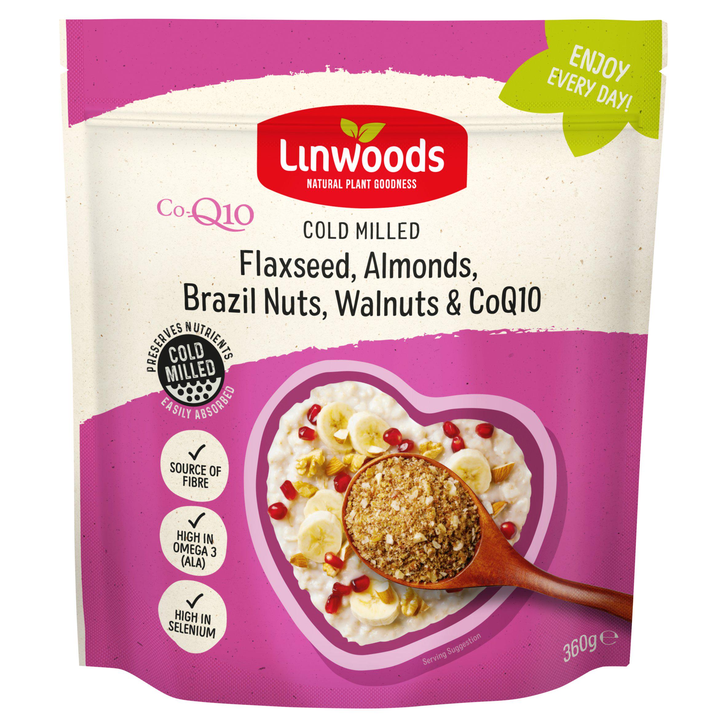 Linwoods Milled CO-Q10 Flaxseed, Almonds, Brazil & Walnuts