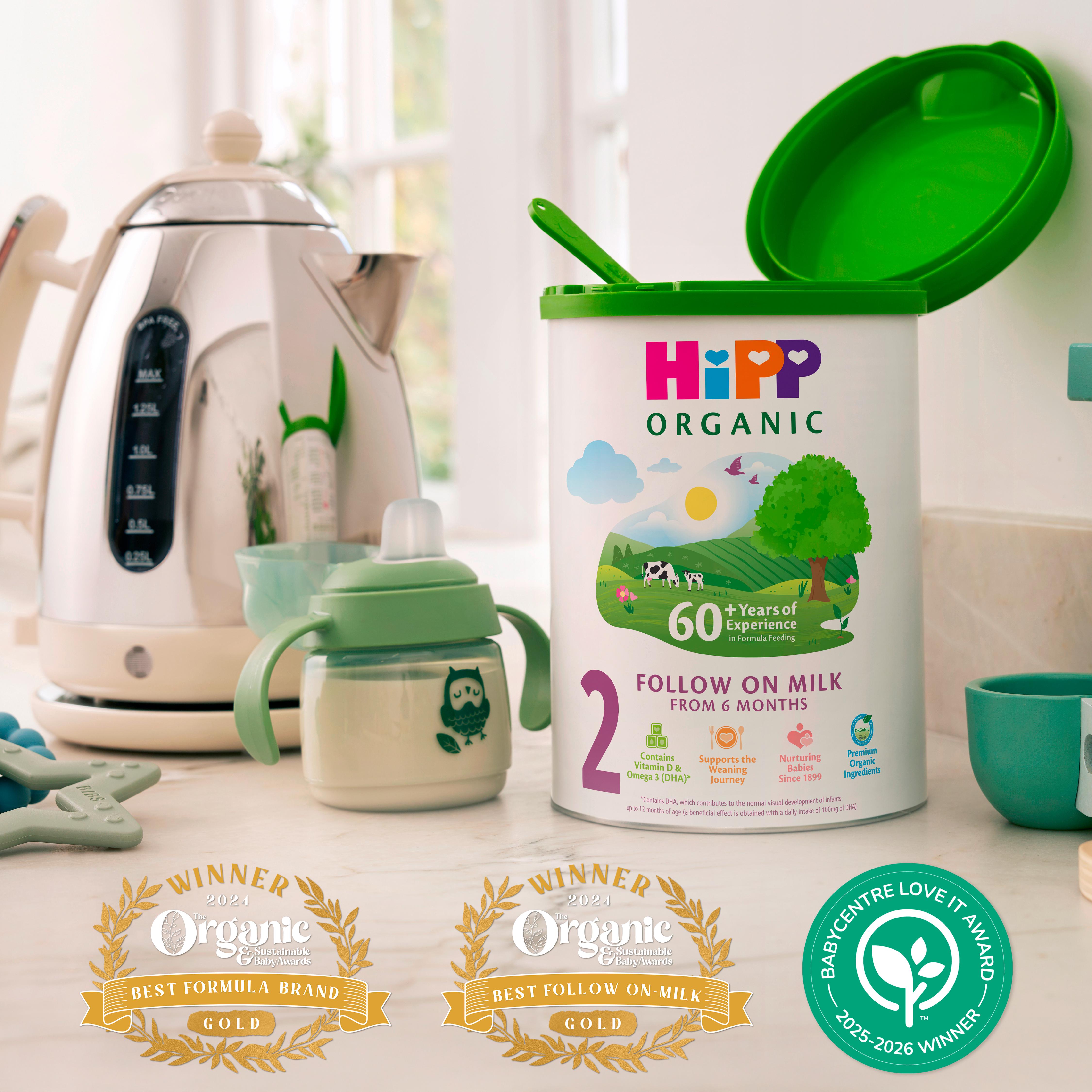 HiPP Organic 2 Follow on Baby Milk Powder Formula From 6 Months 800g thumbnail 2