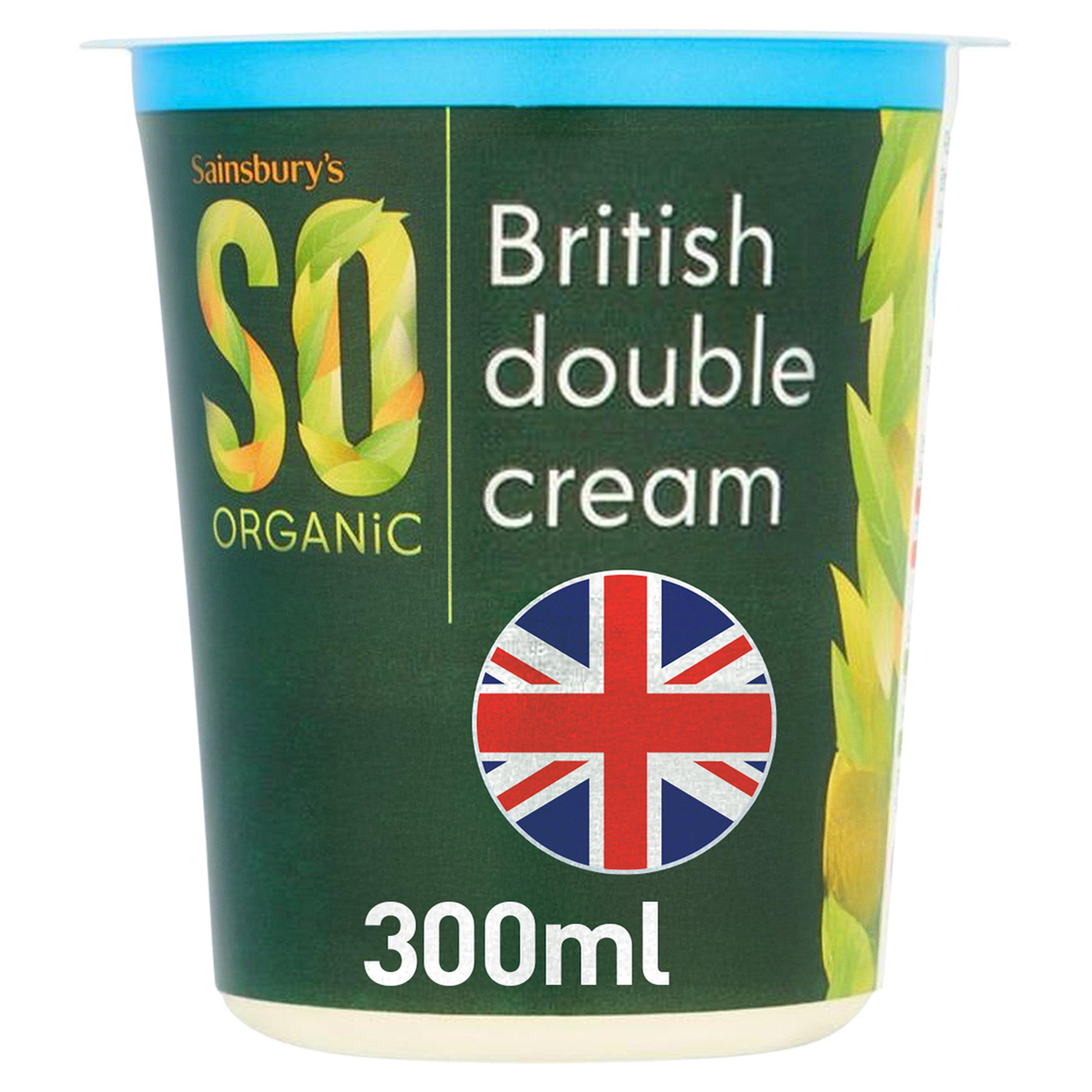 Sainsbury's Double Cream, SO Organic 300ml