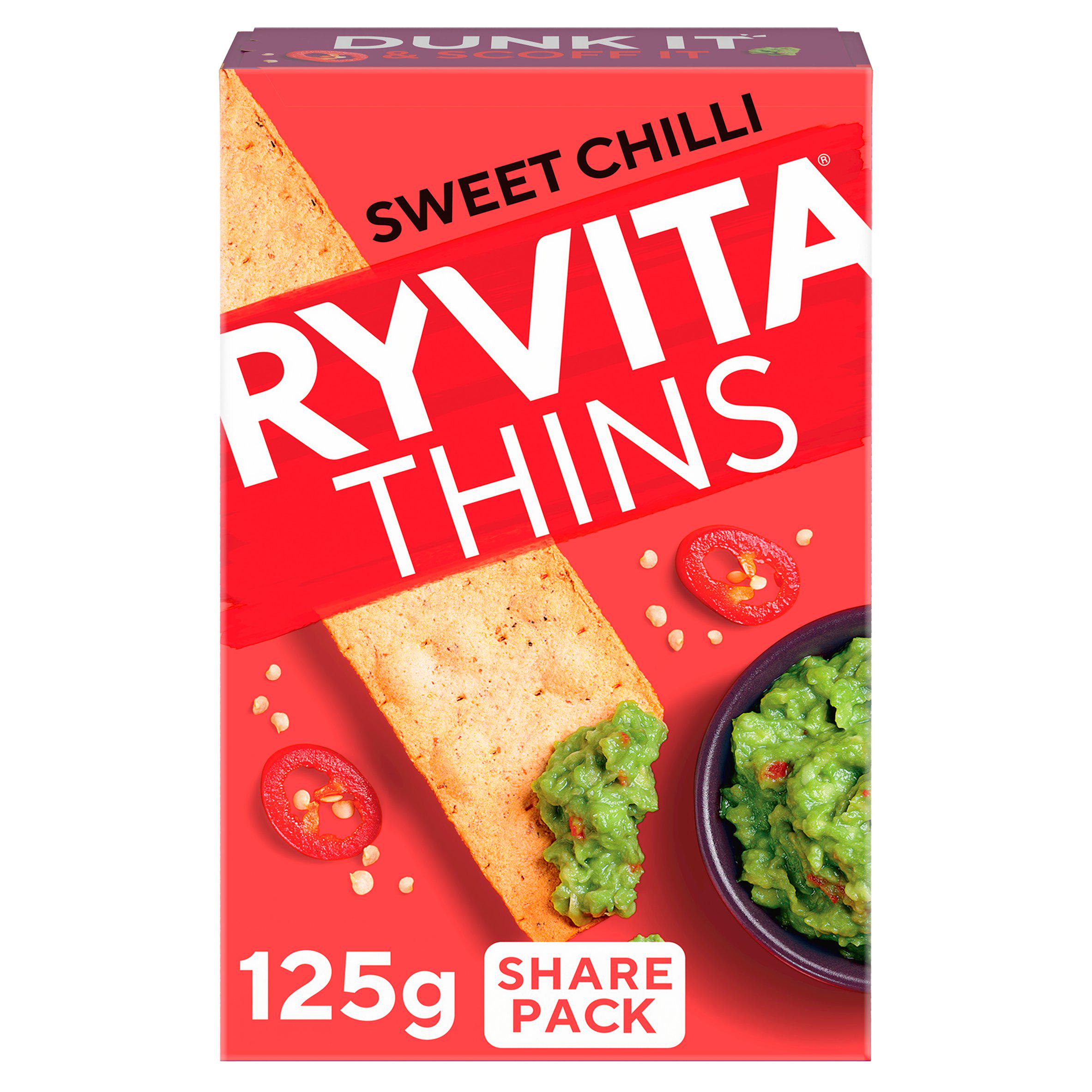 Ryvita Thins Sweet Chilli Flatbread Crackers