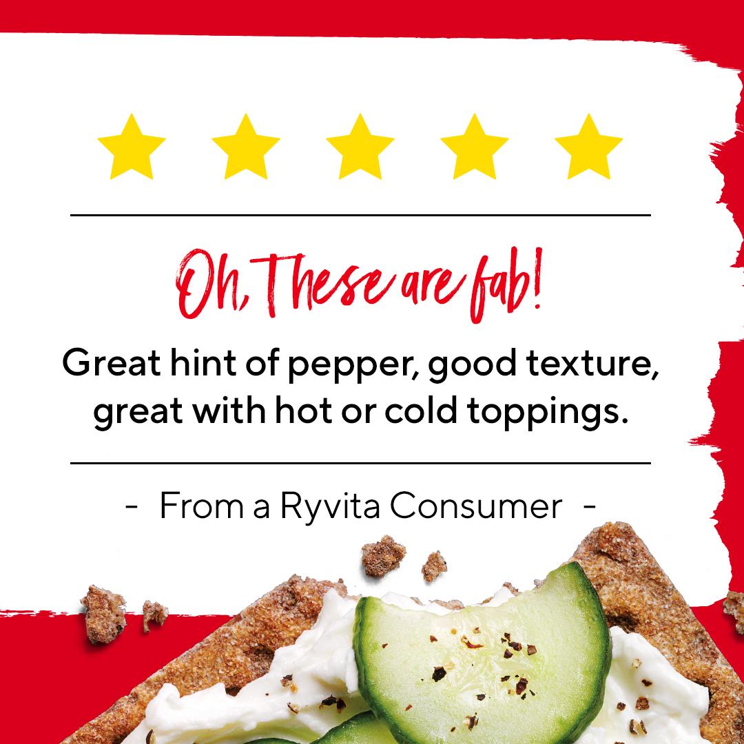 Ryvita Crispbread Cracked Black Pepper Crackers 200g thumbnail 4