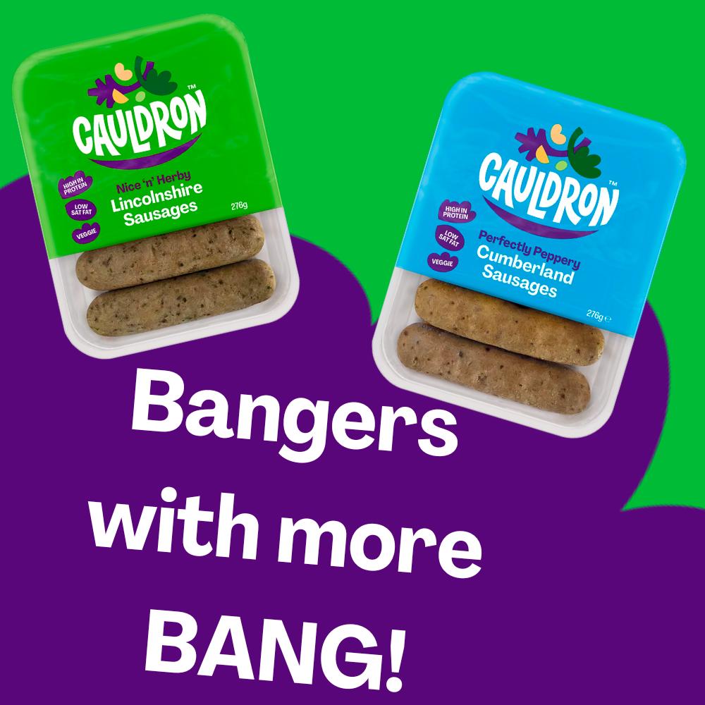 Cauldron Lincolnshire Vegetarian Sausages x6 276g thumbnail 3