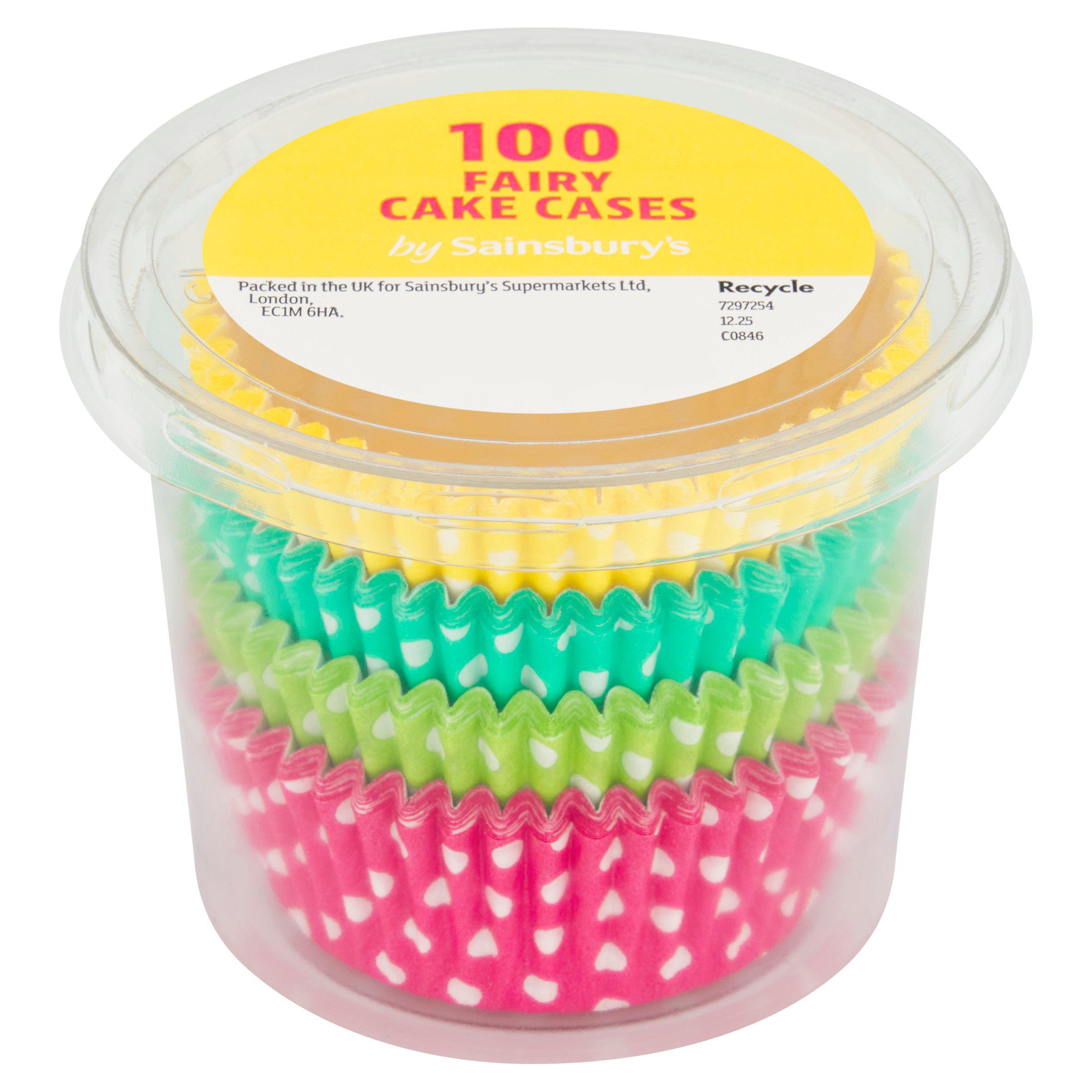 Sainsbury's 100 Polka Dot Cake Cases