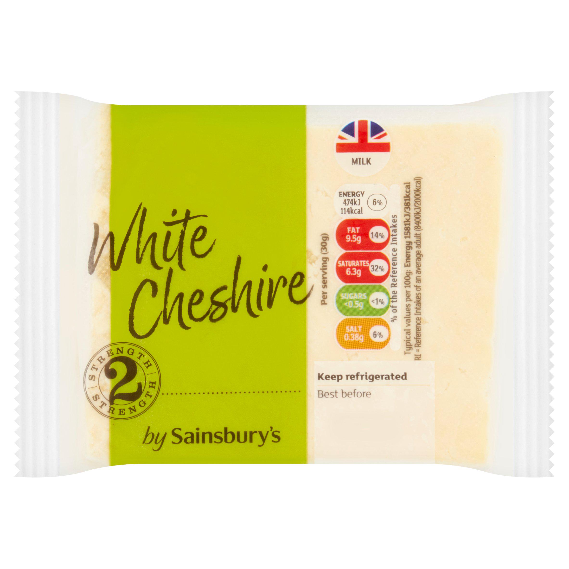 Sainsbury's White Cheshire Cheese 250g