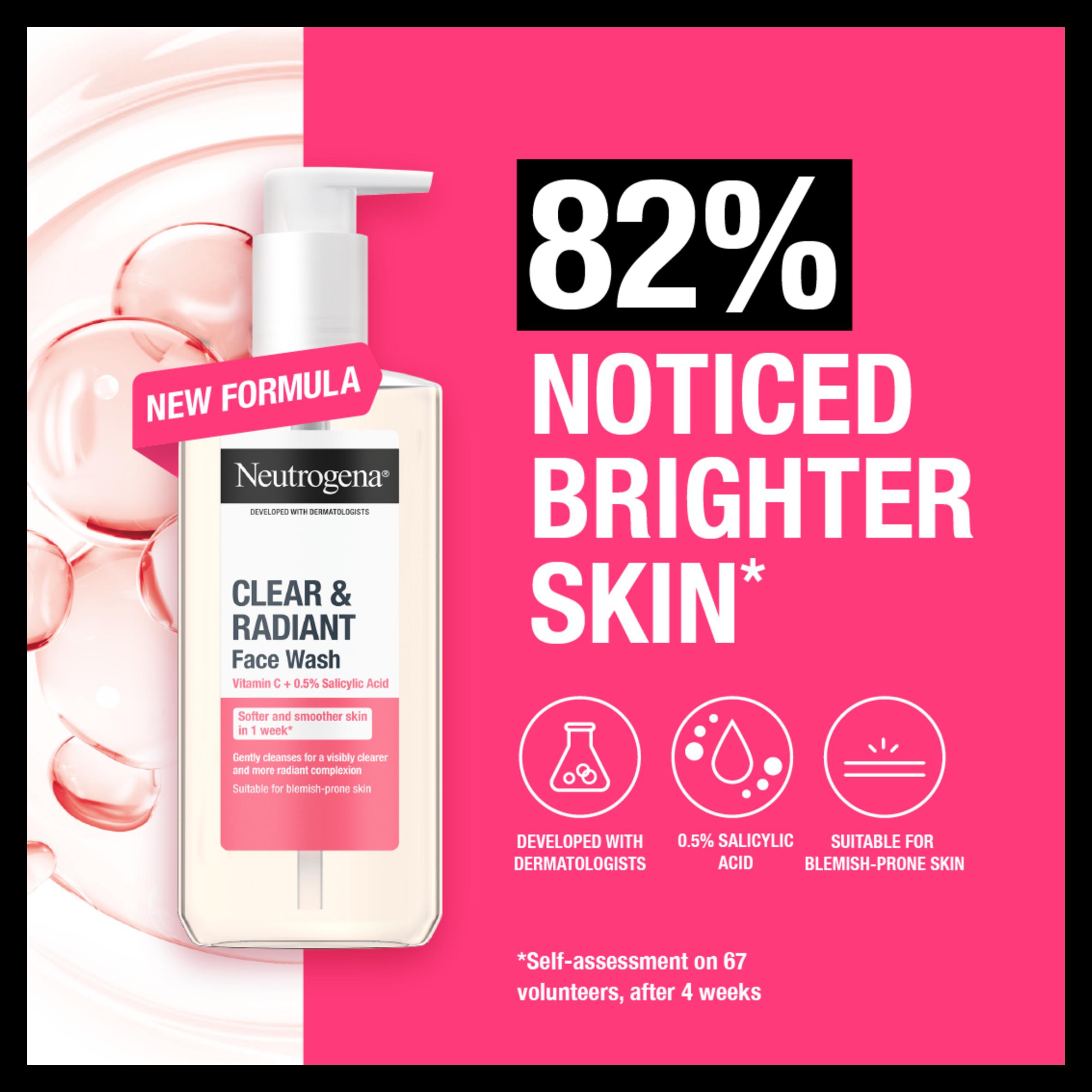 Neutrogena Clear & Radiant Face Wash 200ml thumbnail 2
