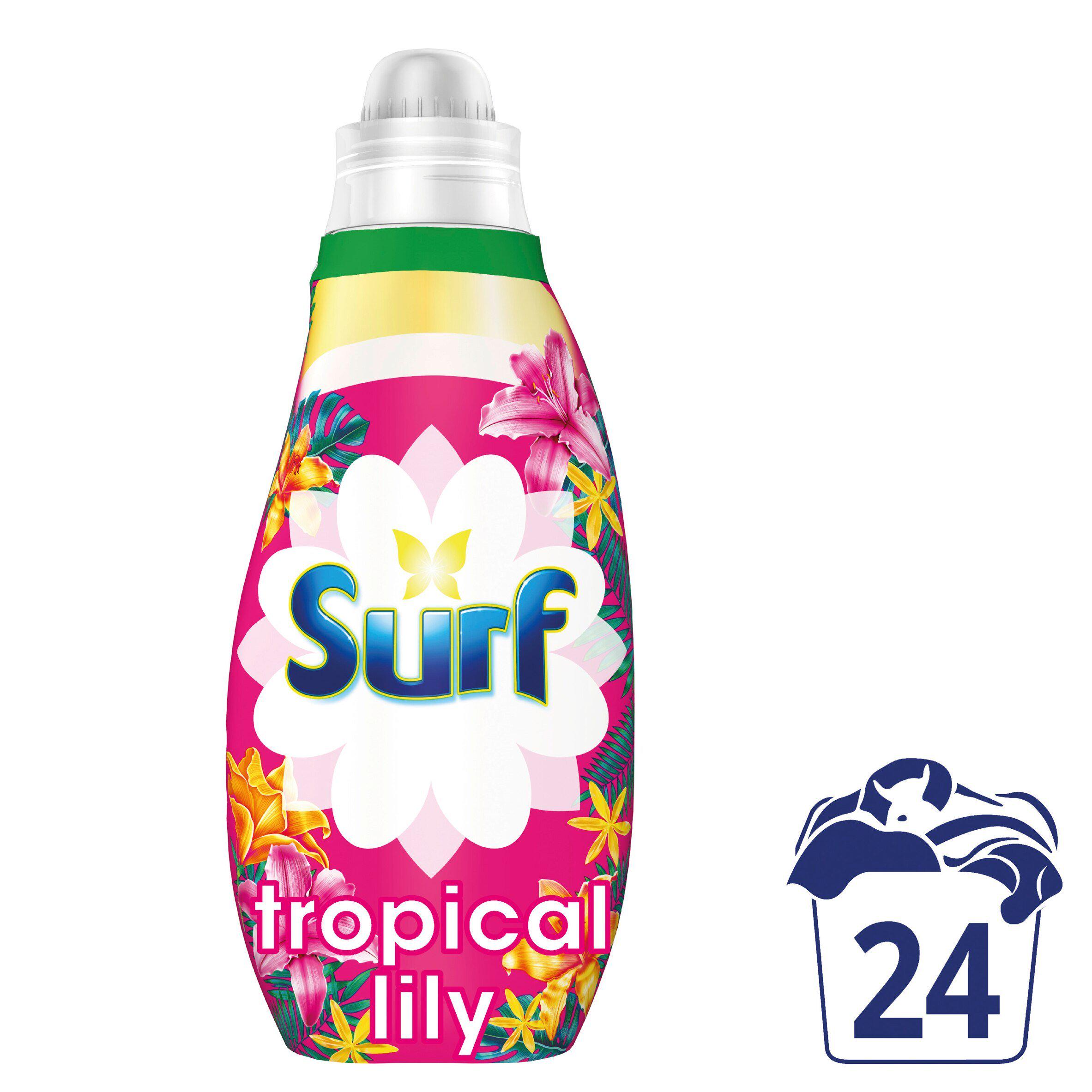 Surf Tropical Lily 24 washes Concentrated Liquid Laundry Washing Detergent 648ml
