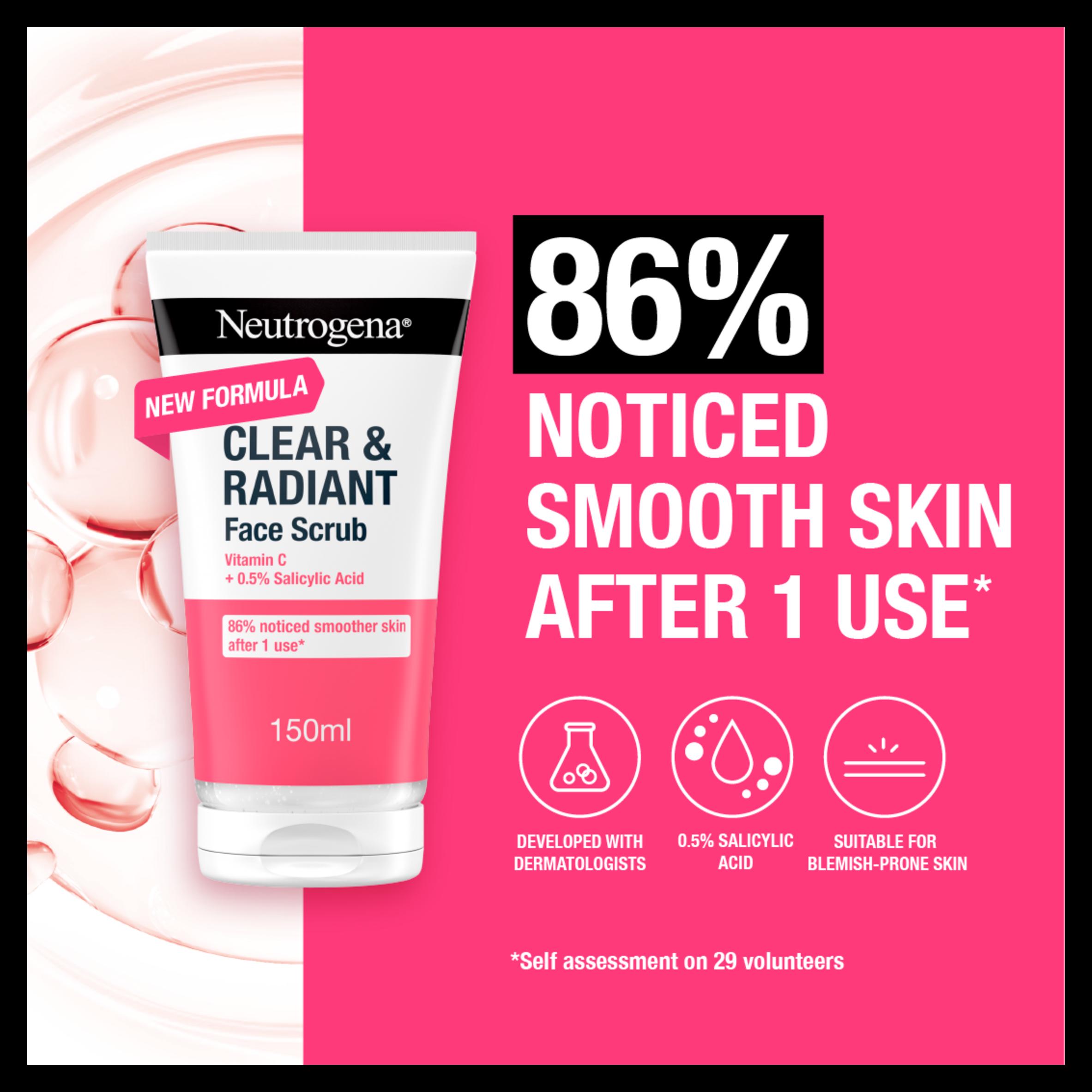 Neutrogena Clear & Radiant Face Scrub 150ml thumbnail 2