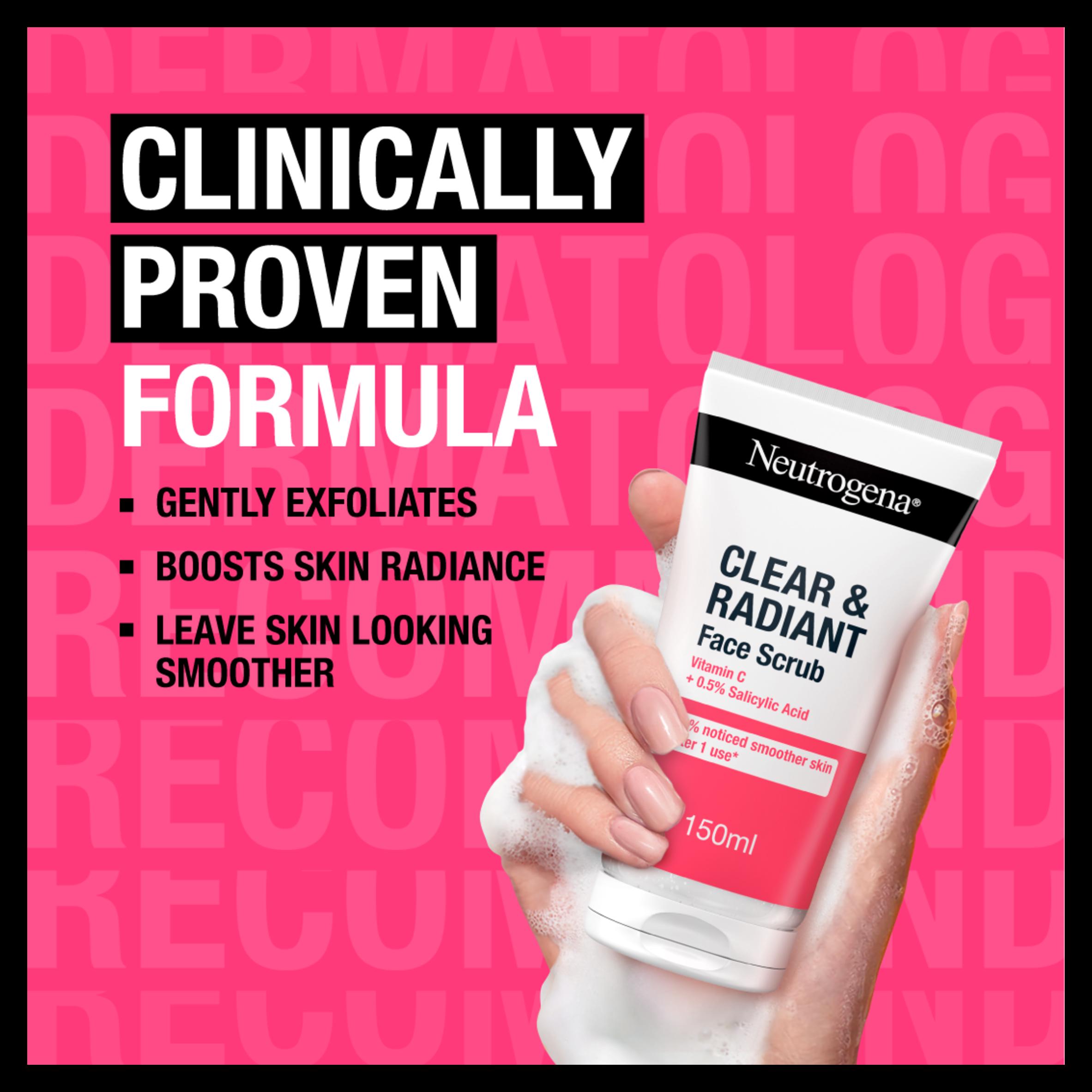 Neutrogena Clear & Radiant Face Scrub 150ml thumbnail 4