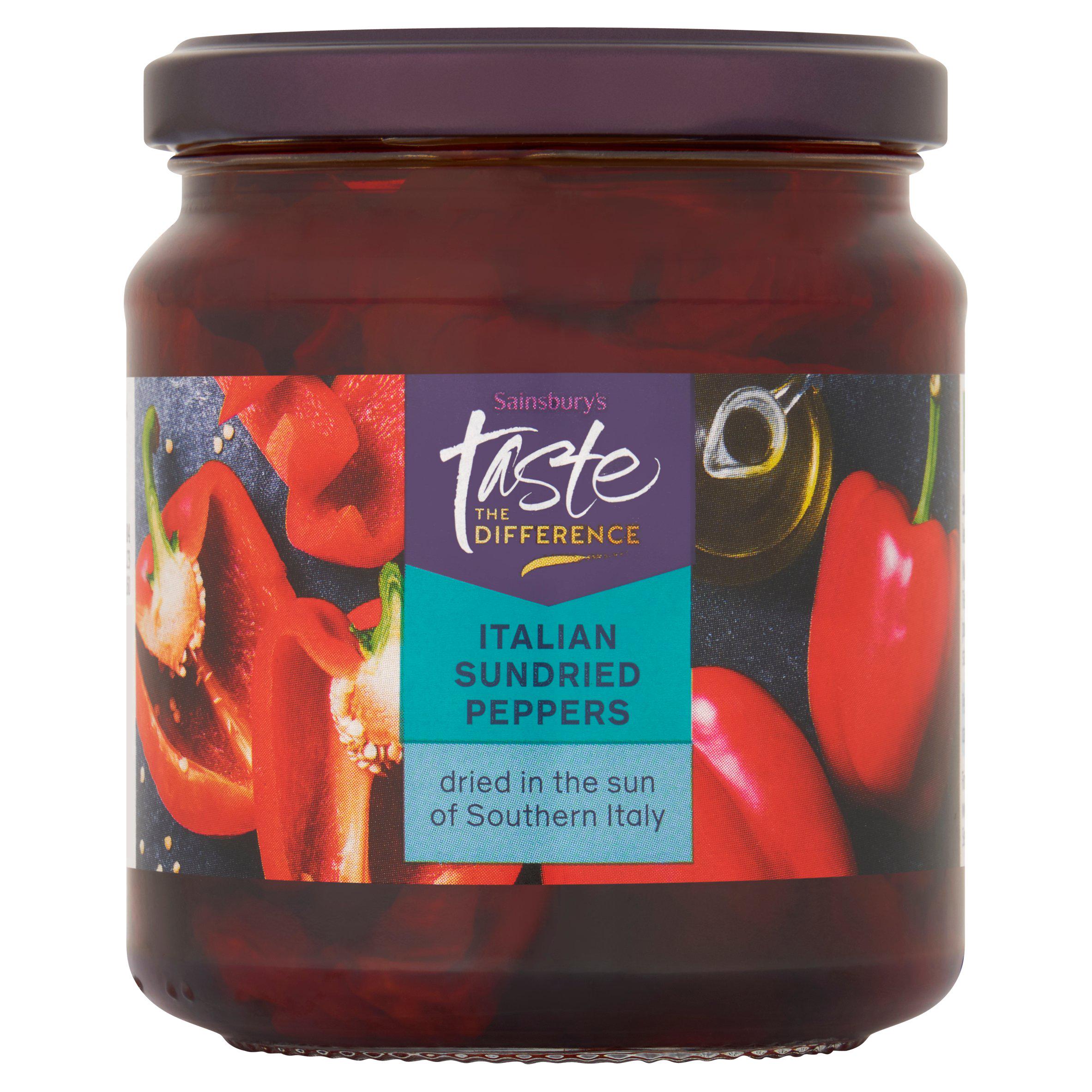 Sainsbury's Italian Sun-Dried Peppers, Taste the Difference 280g