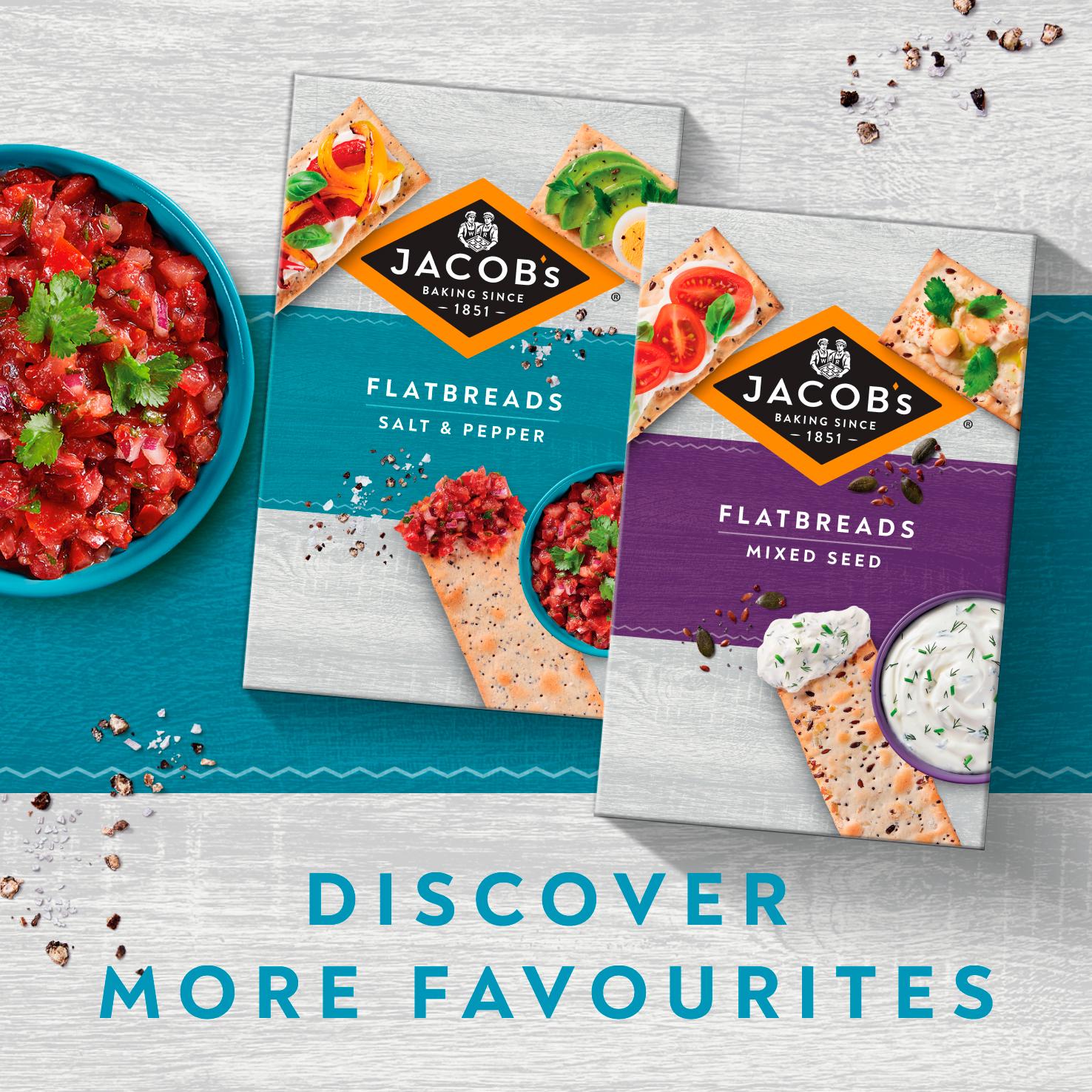 Jacob's Flatbread Salt & Pepper Crackers 150g thumbnail 4
