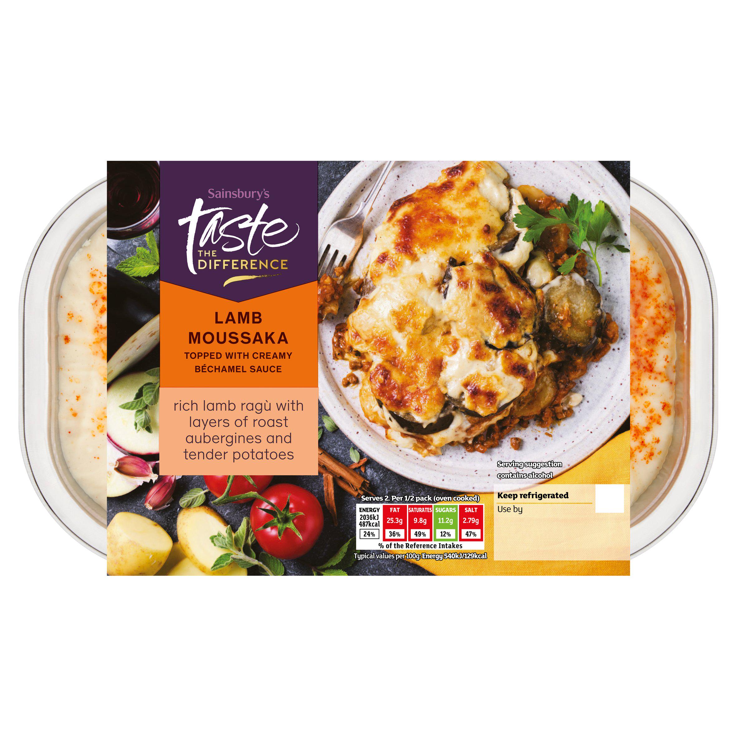 Sainsbury's Lamb Moussaka, Taste the Difference 800g (Serves 2)