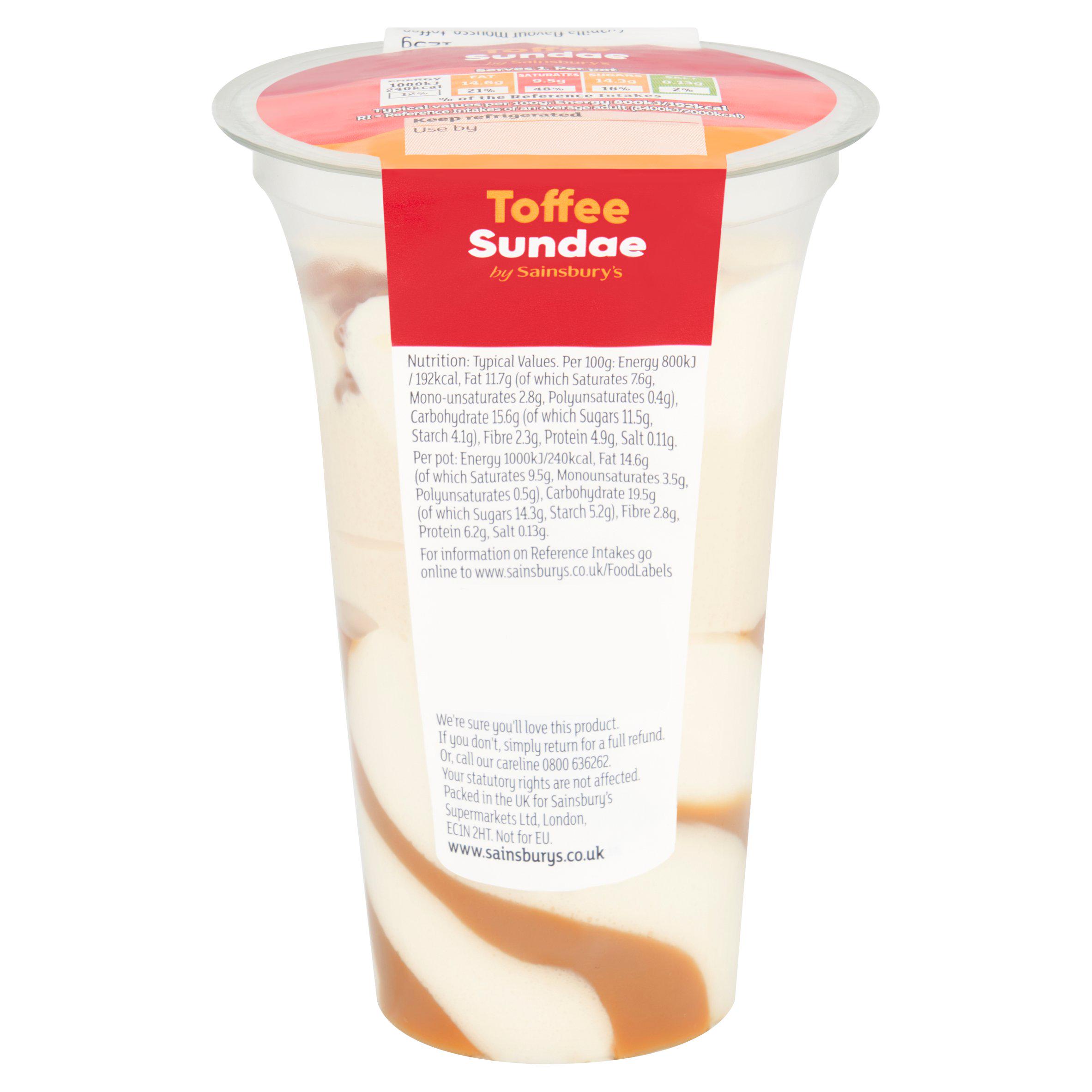 Sainsbury's Toffee Sundae 125g