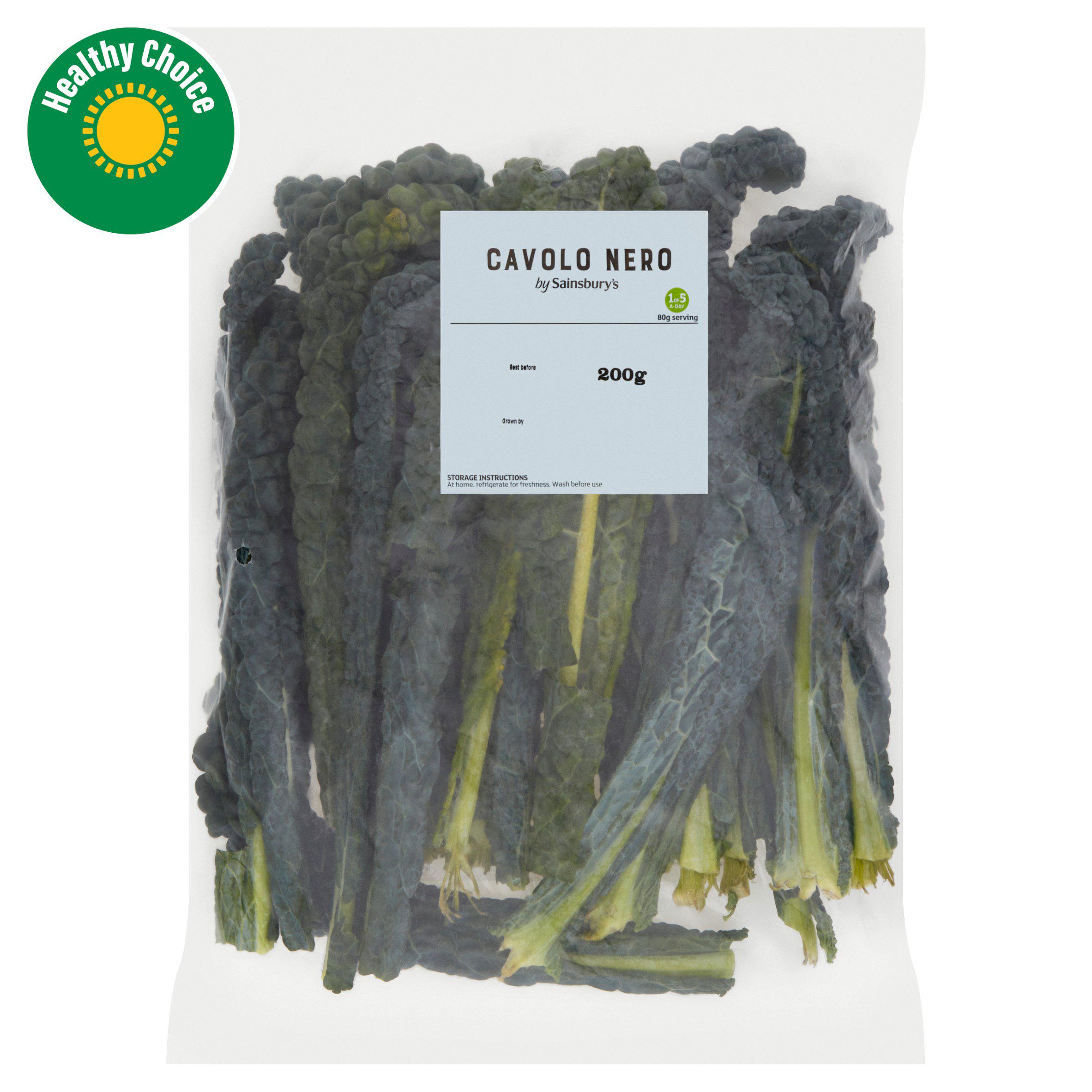 Sainsbury's Cavolo Nero, Black Kale 200g