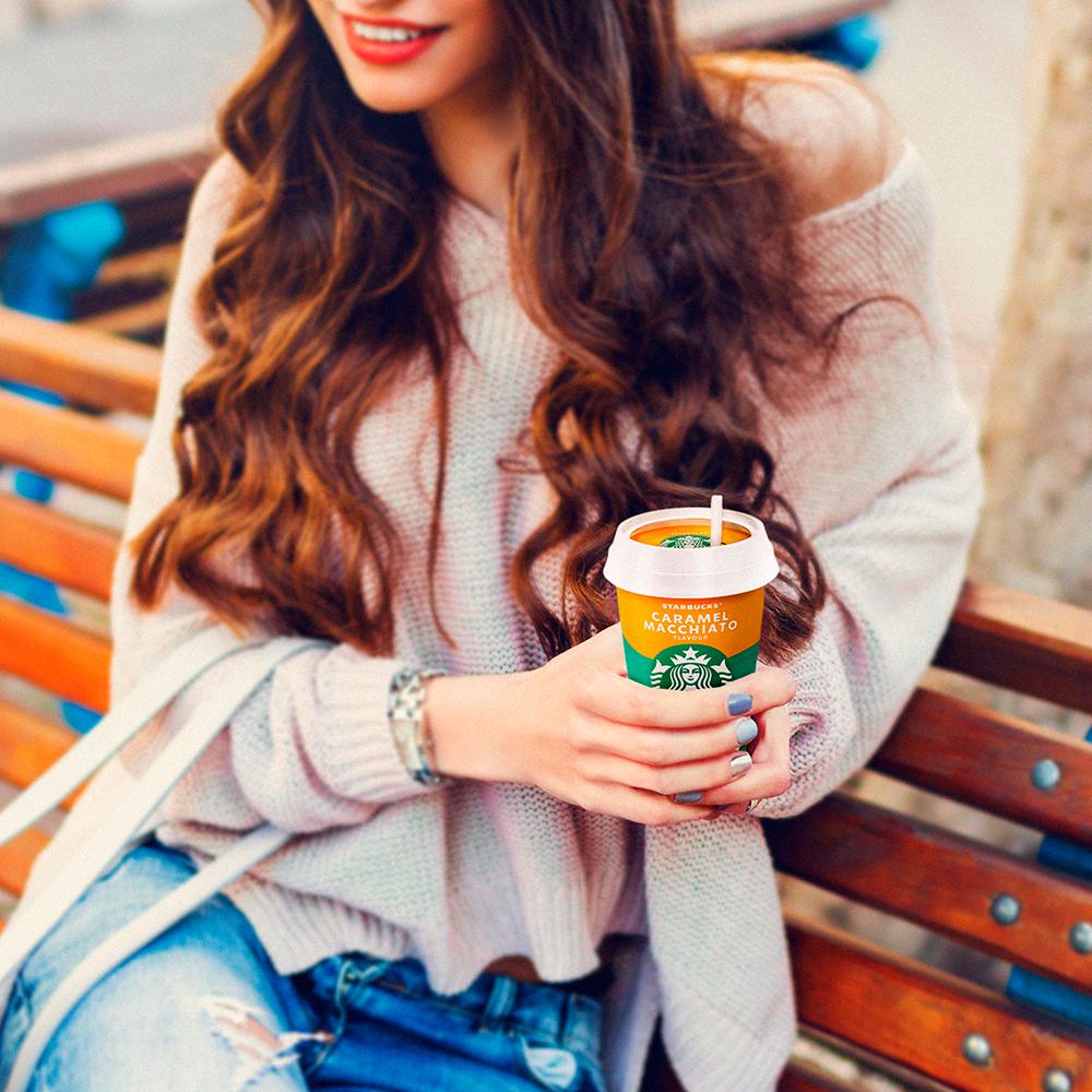 Starbucks Caramel Macchiato Flavoured Milk Iced Coffee 220ml thumbnail 2