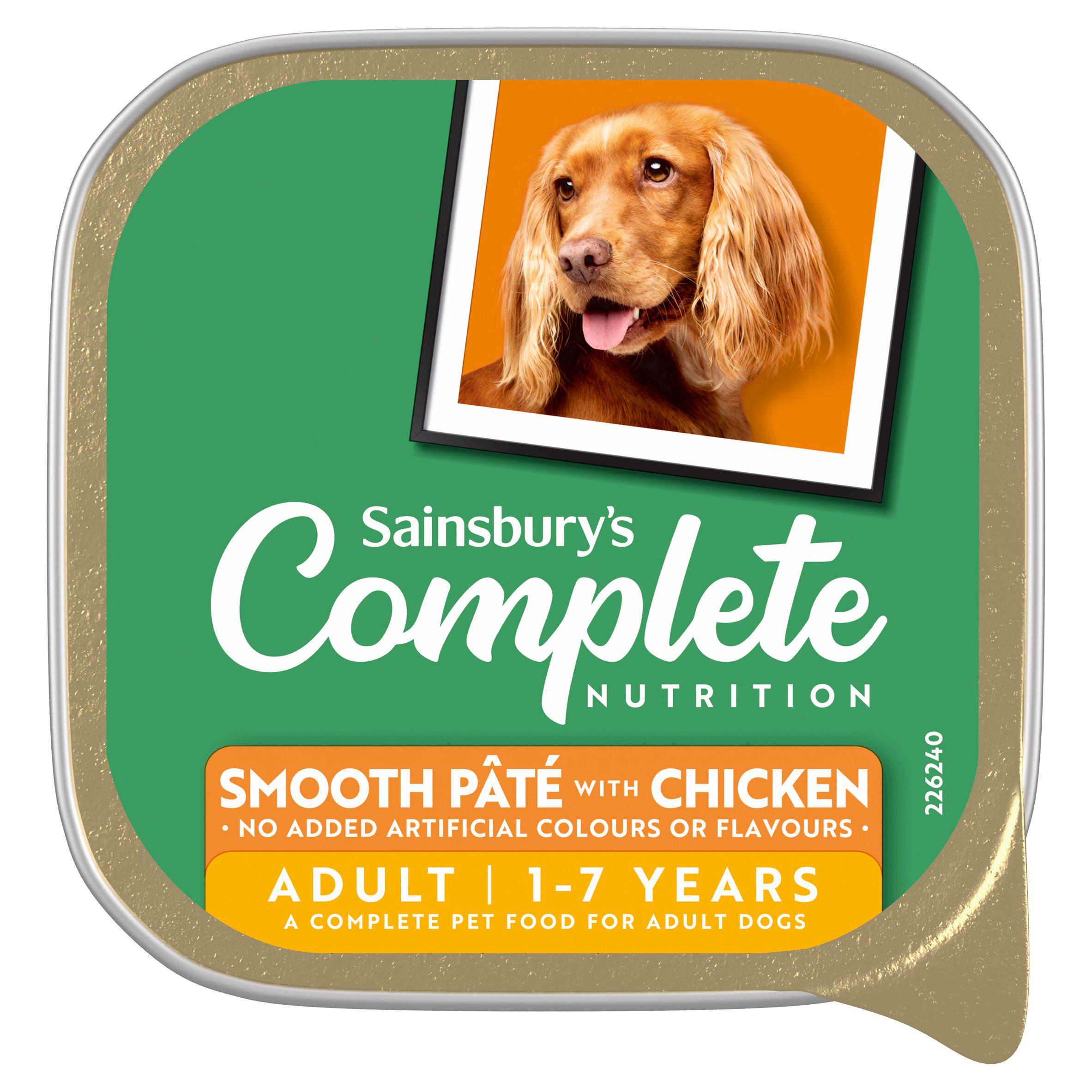 Sainsbury's Farmhouse Kitchen Adult Dog Food Smooth Pate With Chicken 300g