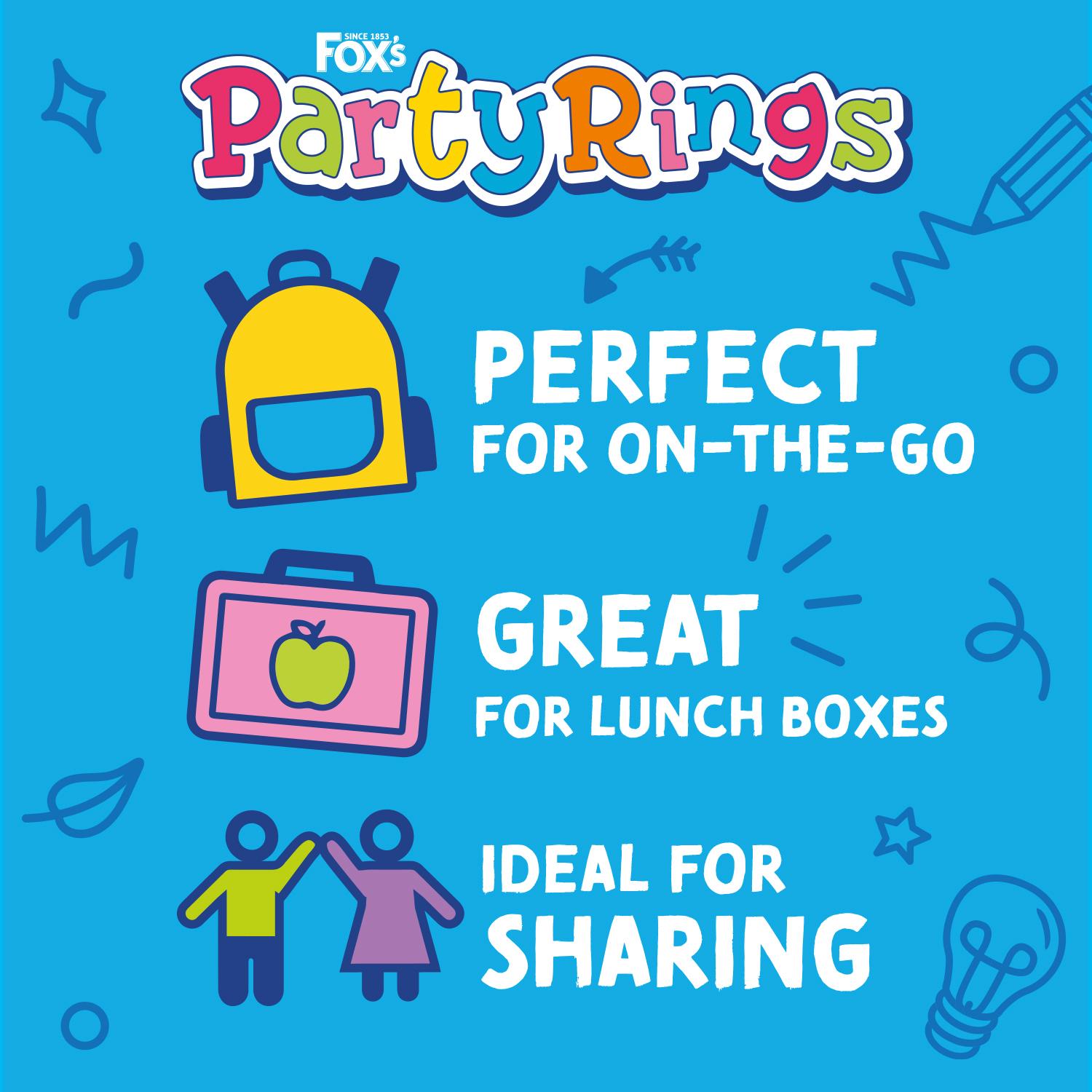 Fox's 6 Biscuits Party Rings Minis Snack Bags thumbnail 4