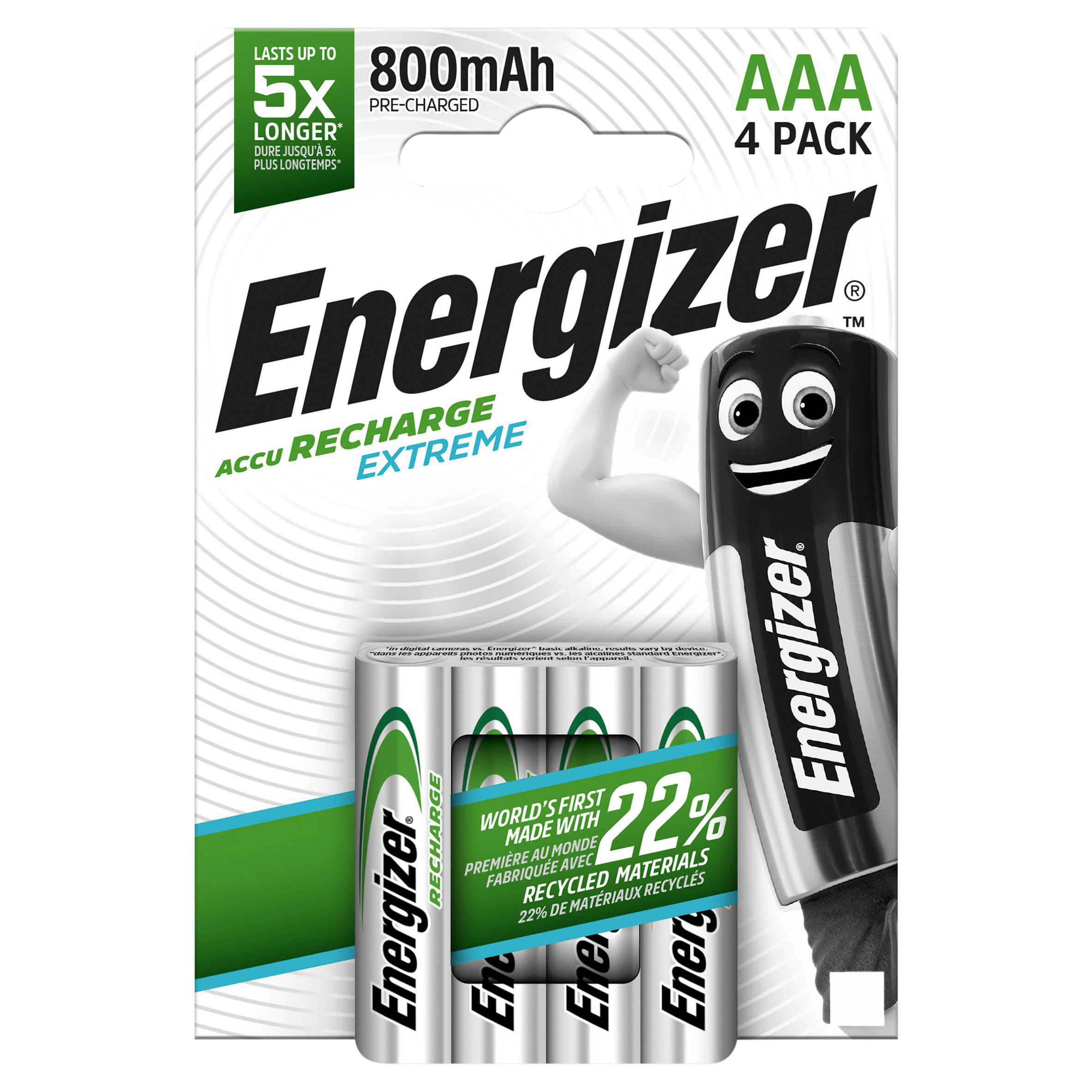 Energizer Extreme AAA Rechargeable Batteries
