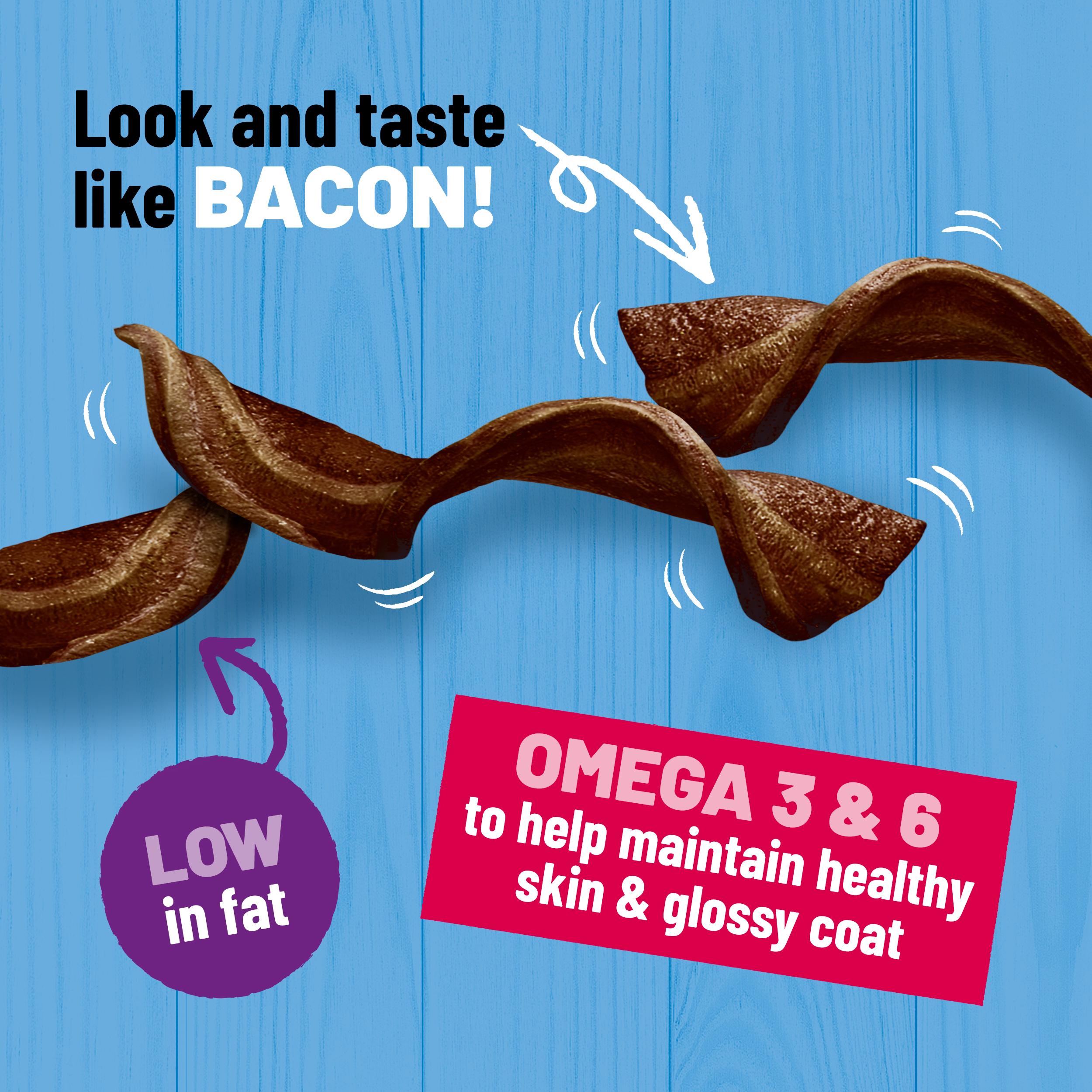 Bakers Sizzlers Dog Treats Bacon 90g thumbnail 3