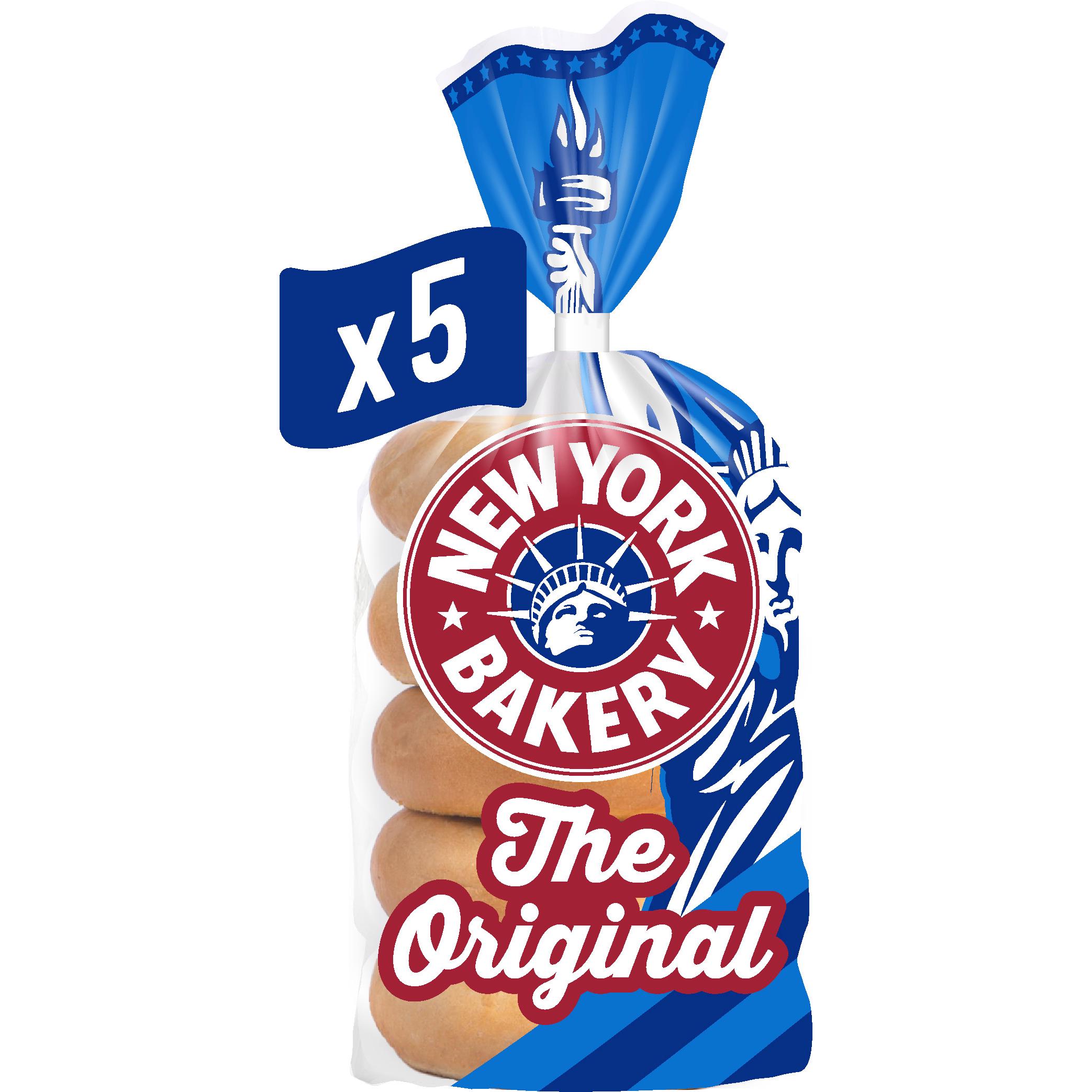 New York Bakery Co. Bagels, Plain x5 thumbnail 2