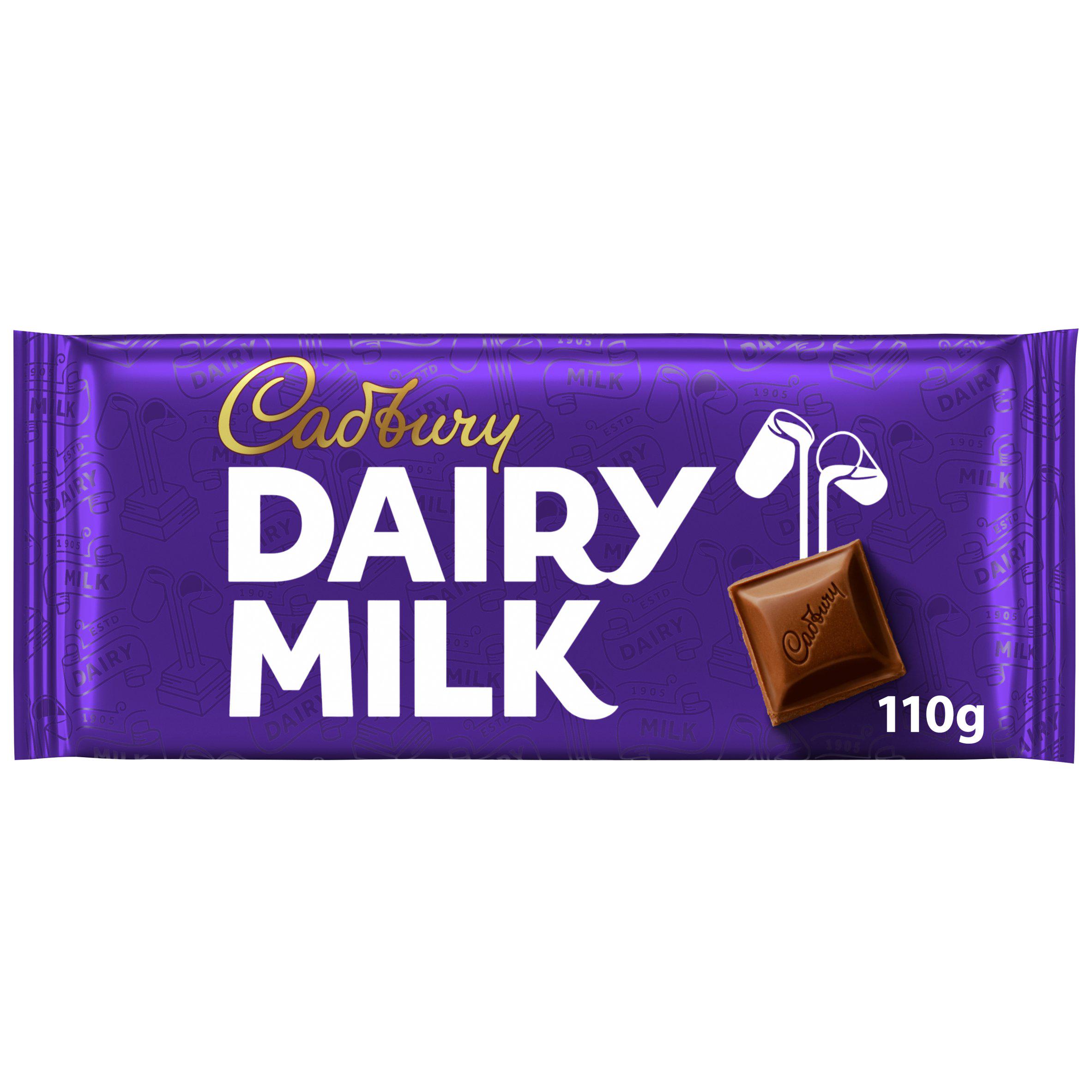 Cadbury Dairy Milk 110g Classic Chocolate Bar