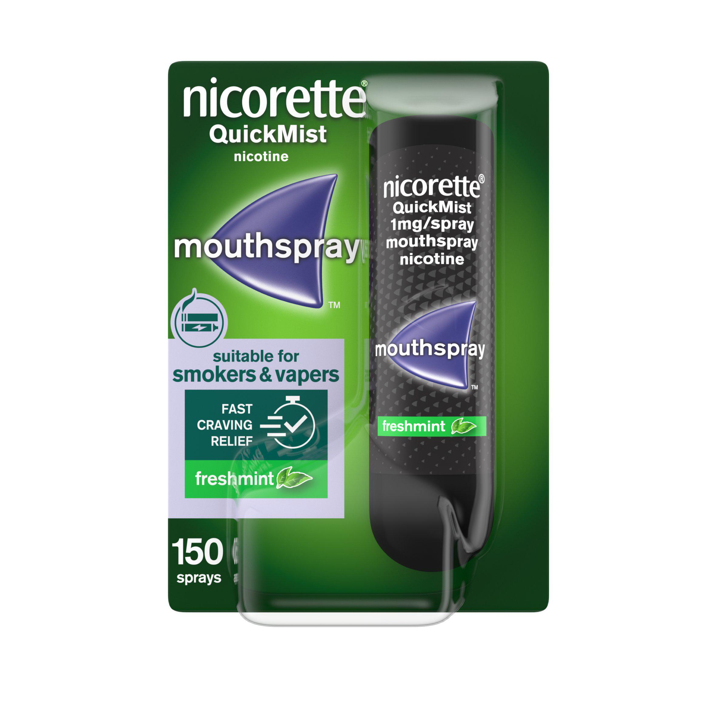 Nicorette Quickmist Mouthspray, Freshmint, Quit Vaping Aid