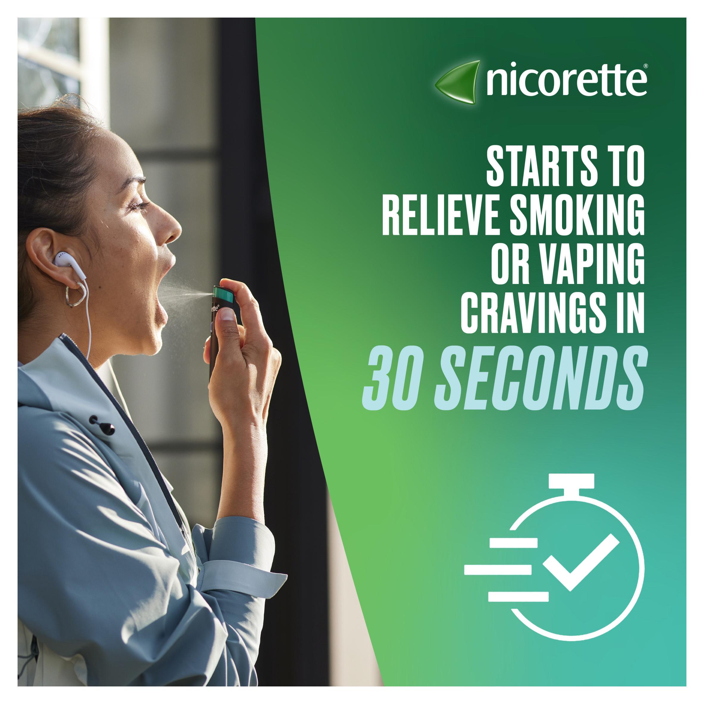 Nicorette Quickmist Mouthspray Freshmint 2 Units Quit Vaping Aid thumbnail 2
