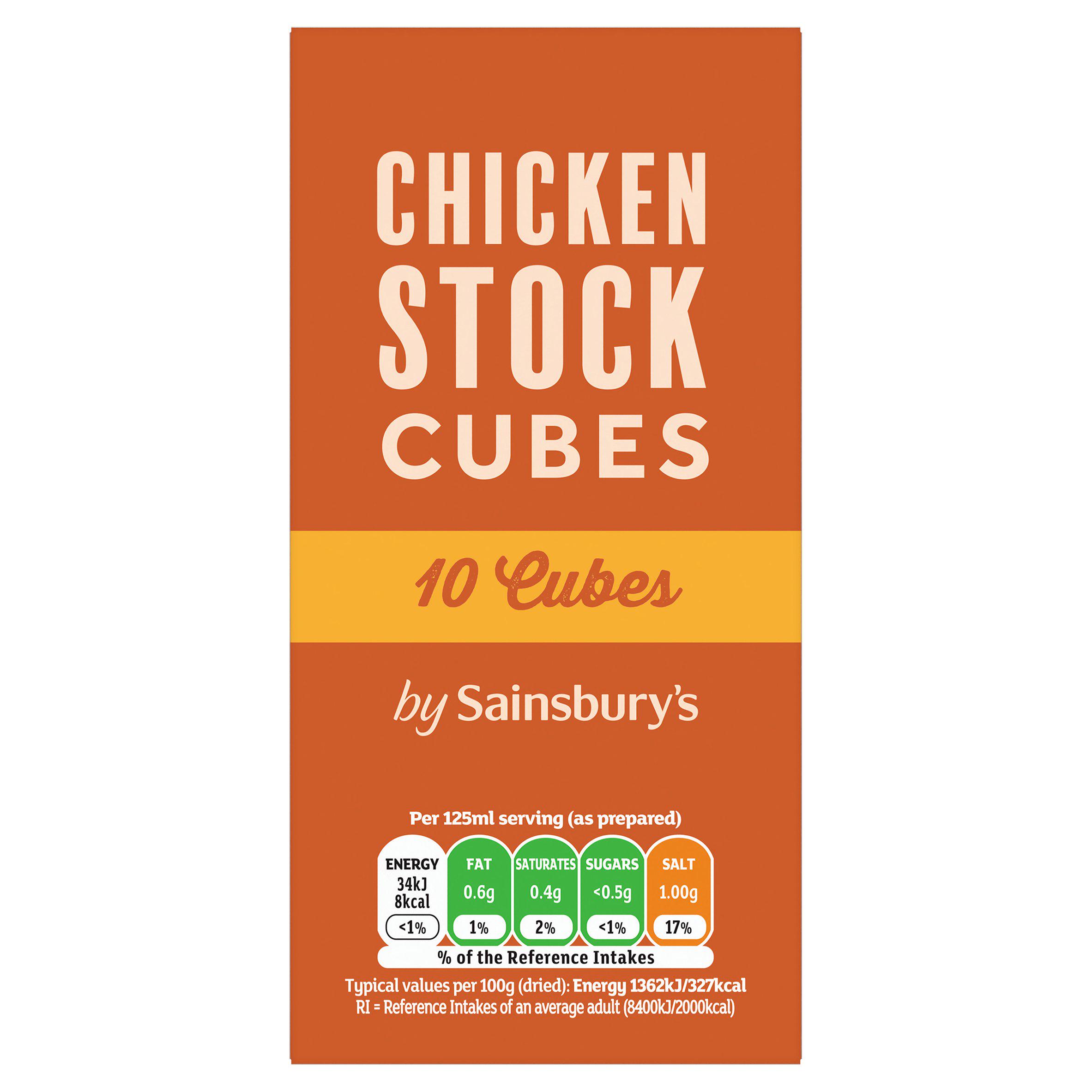 Sainsbury's Stock Cubes, Chicken 10x10g
