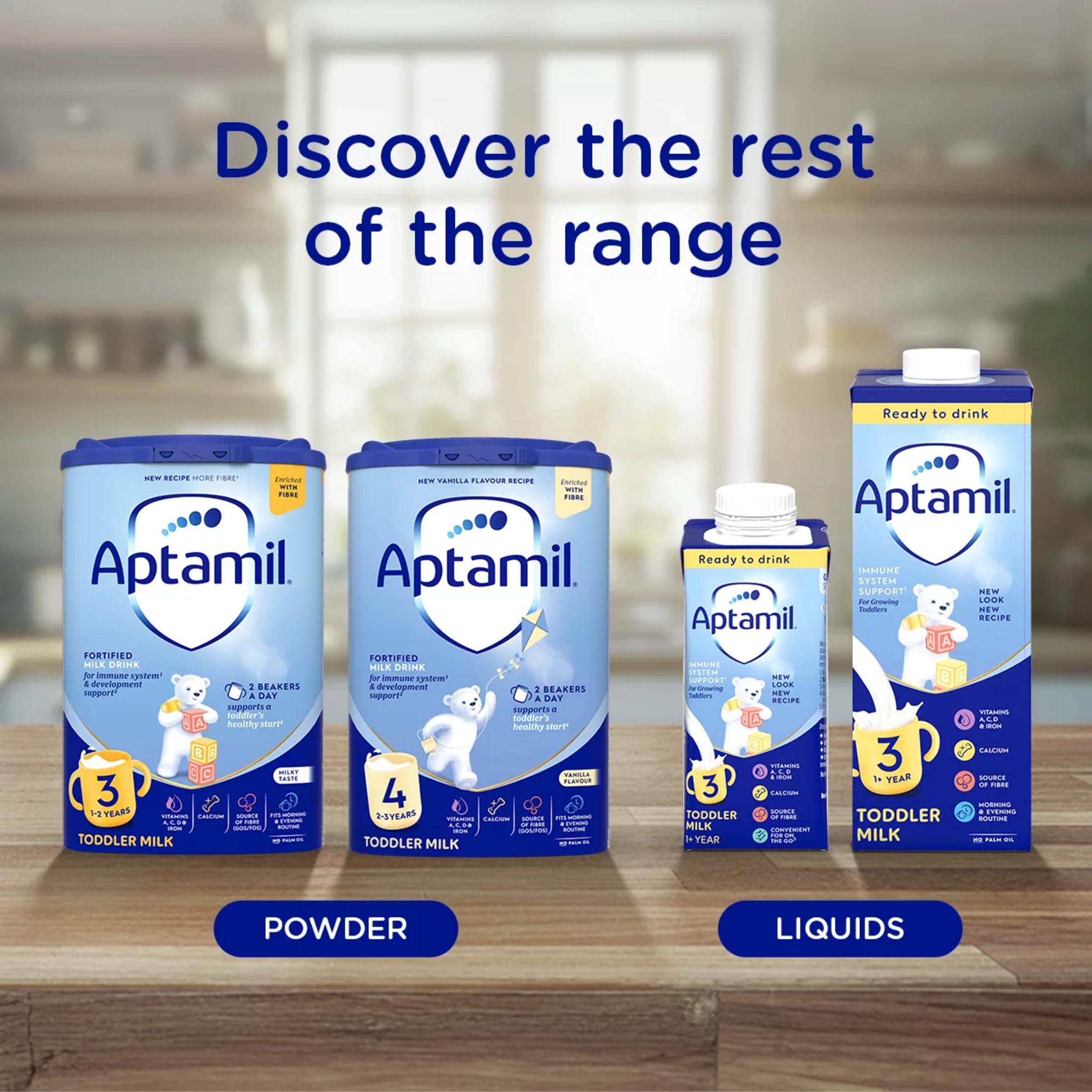 Aptamil 4 x Vanilla Flavoured 2+ Years Toddler Milk Formula Powder 800g thumbnail 5