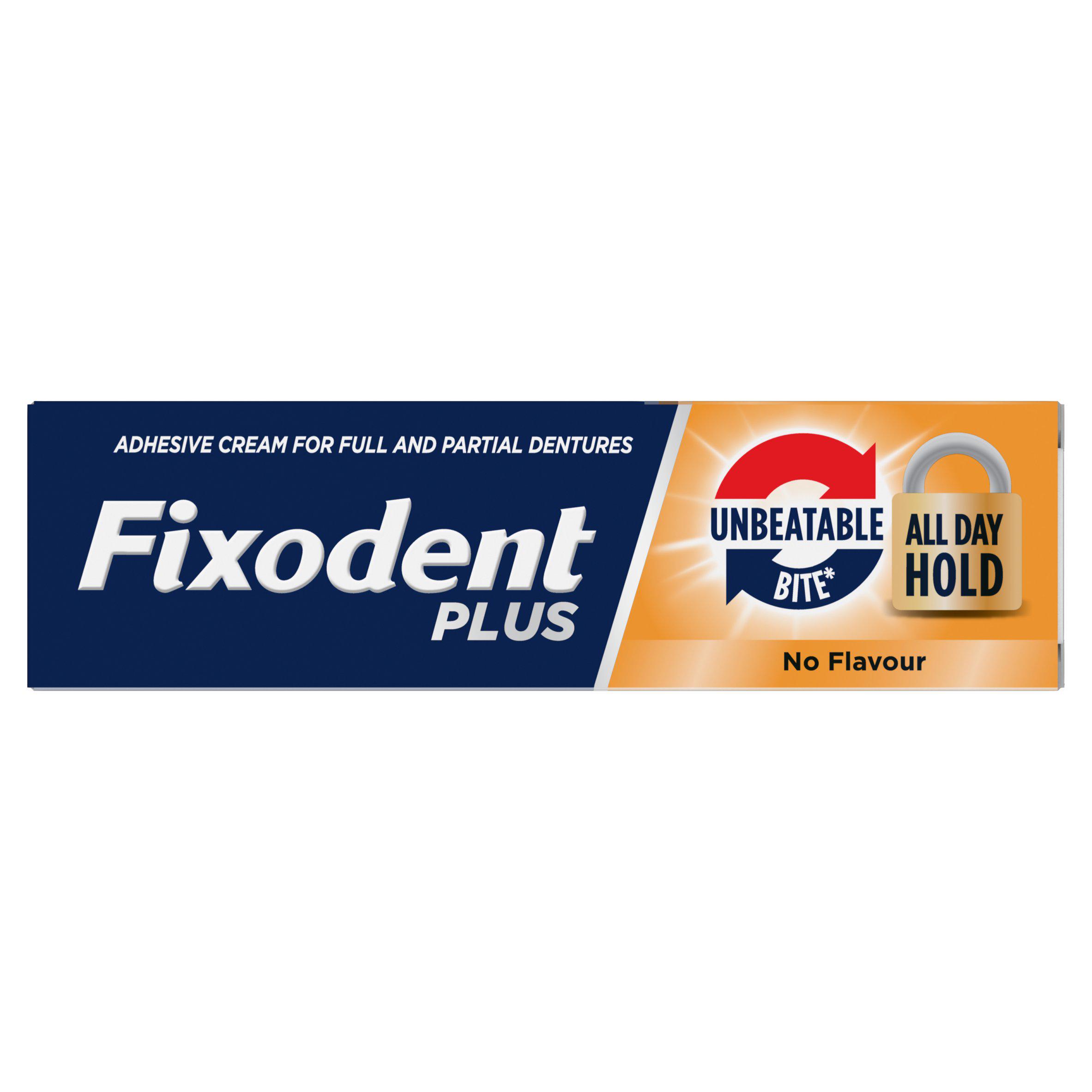 Fixodent Plus Unbeatable Bite Denture Adhesive Flavour Free