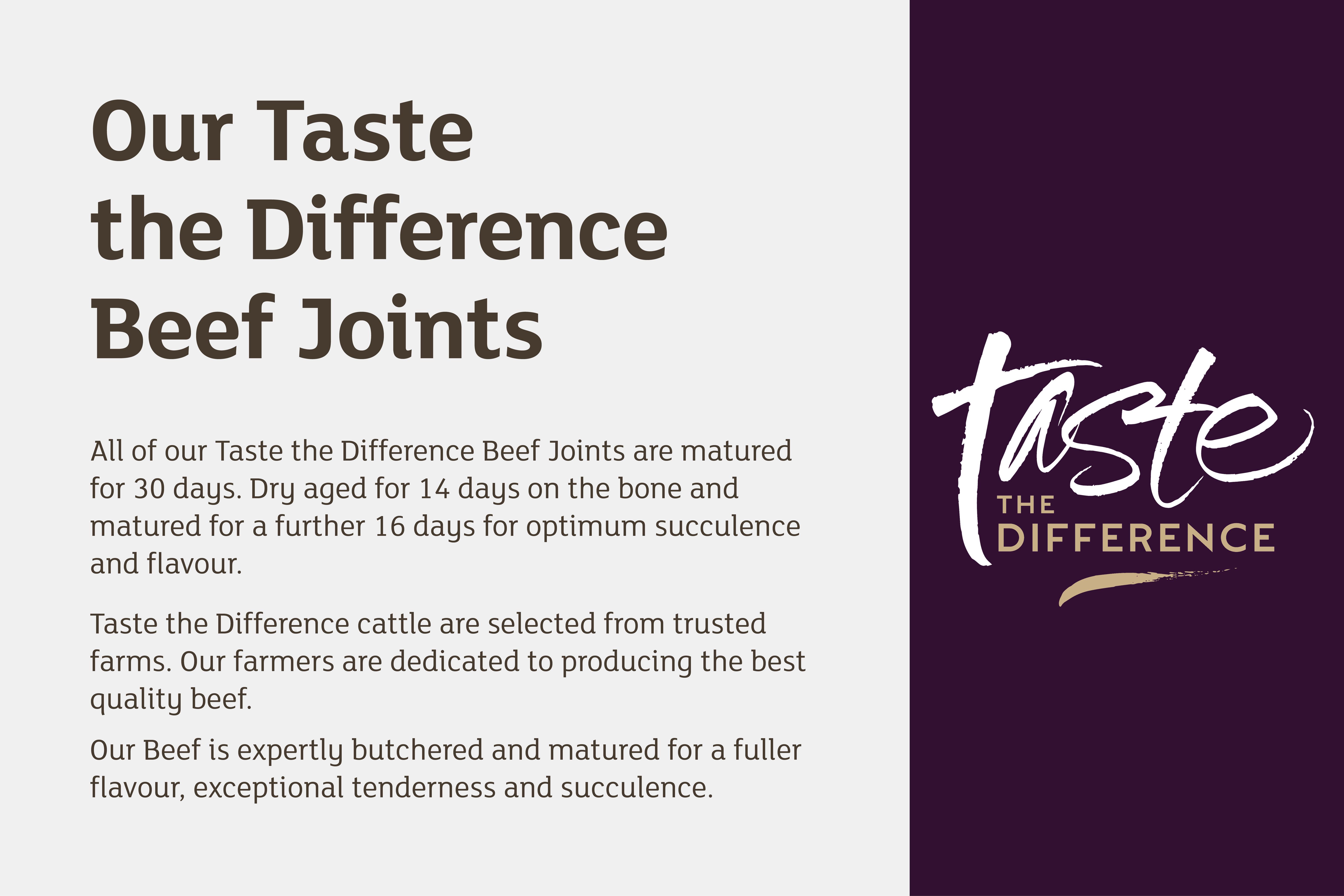 Sainsbury's 30 Days Matured British Beef Roasting Joint, Taste the Difference (Approx. 1.4kg) thumbnail 4