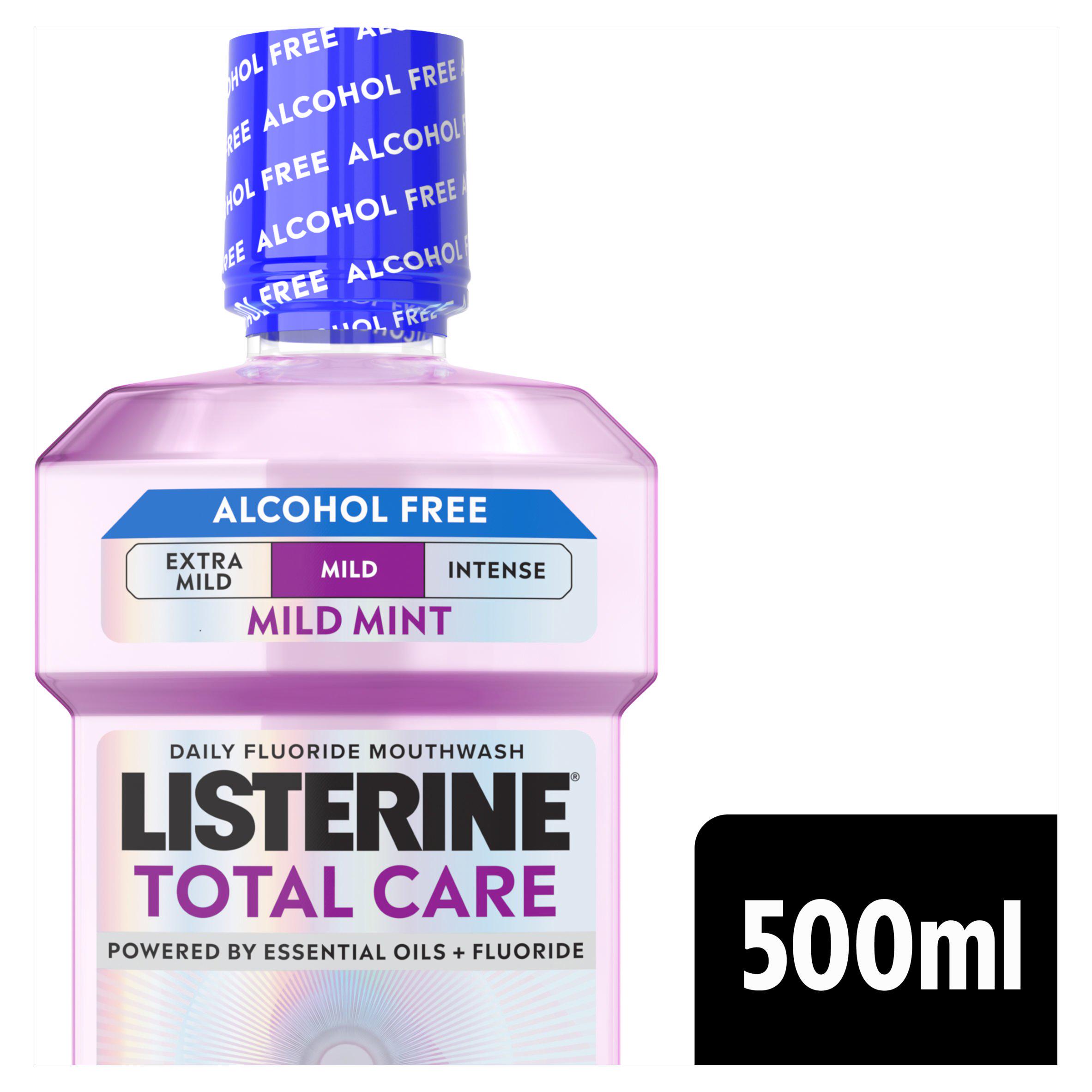 Listerine Total Care Milder Taste Zero Alcohol Mouthwash 500ml