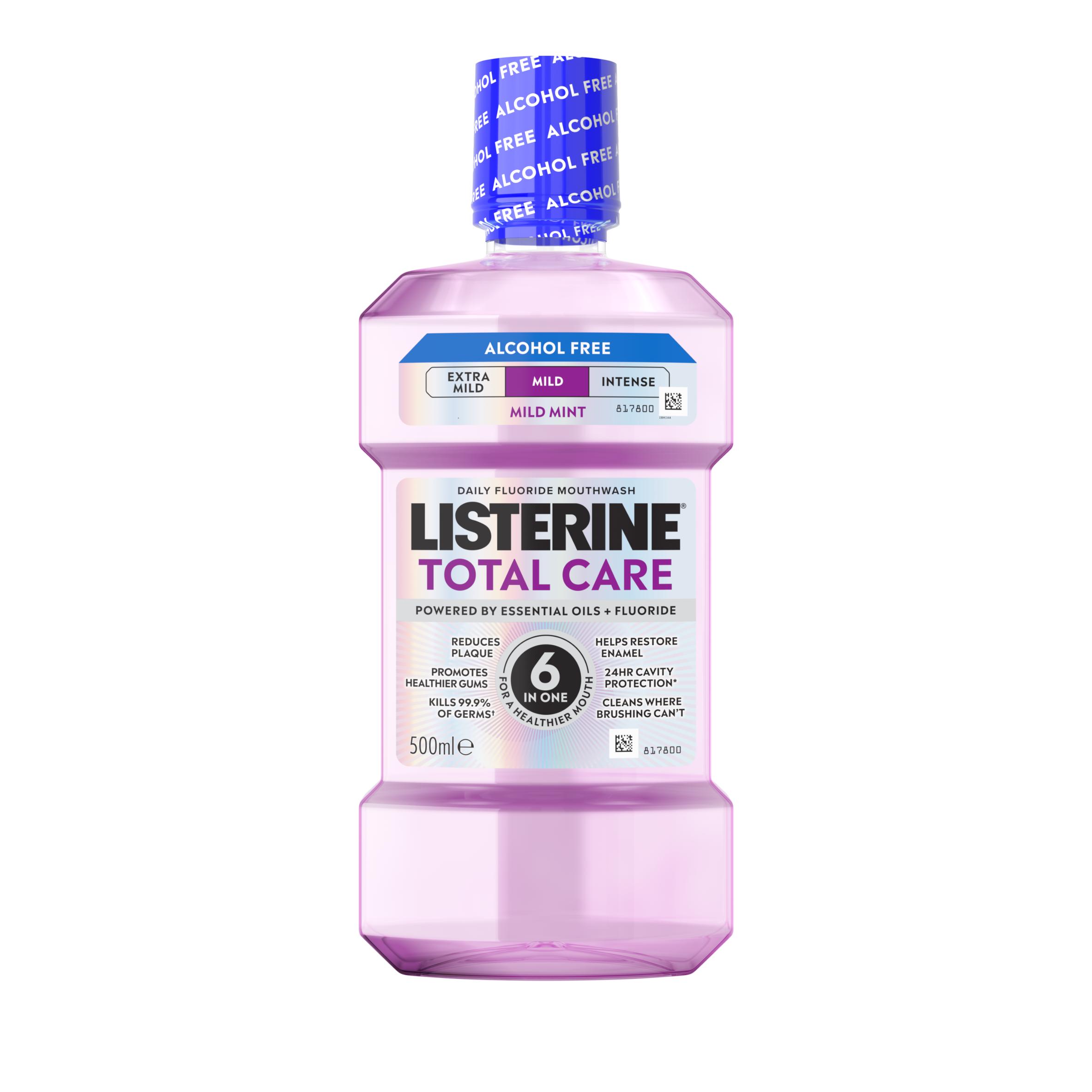 Listerine Total Care Milder Taste Zero Alcohol Mouthwash 500ml thumbnail 2
