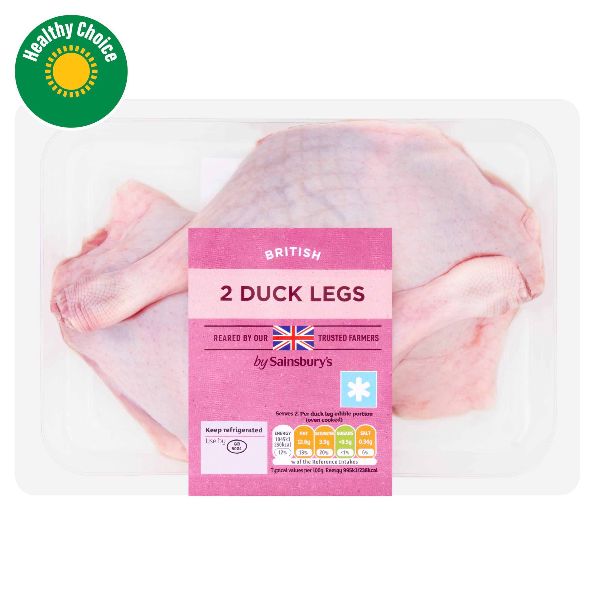 Sainsbury's British Duck Legs x2 480g
