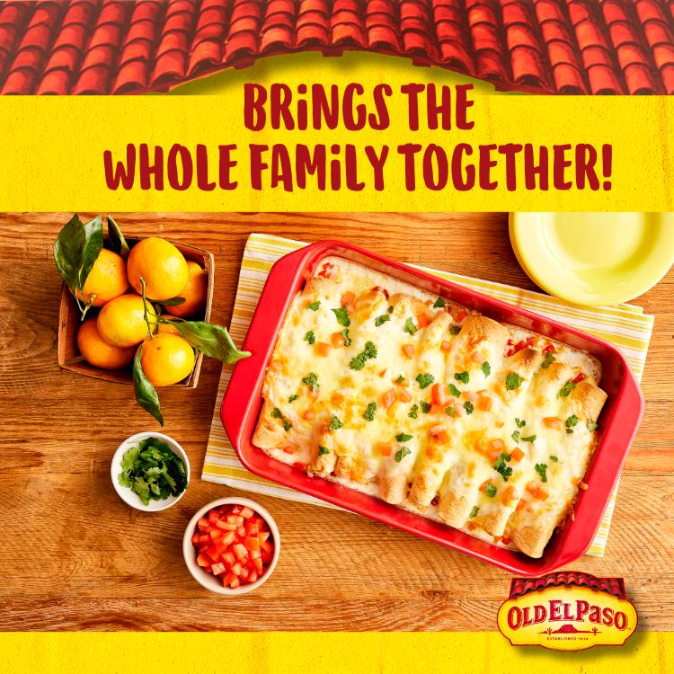 Old El Paso Mexican Extra Mild Super Tasty Enchilada Kit 585g thumbnail 3
