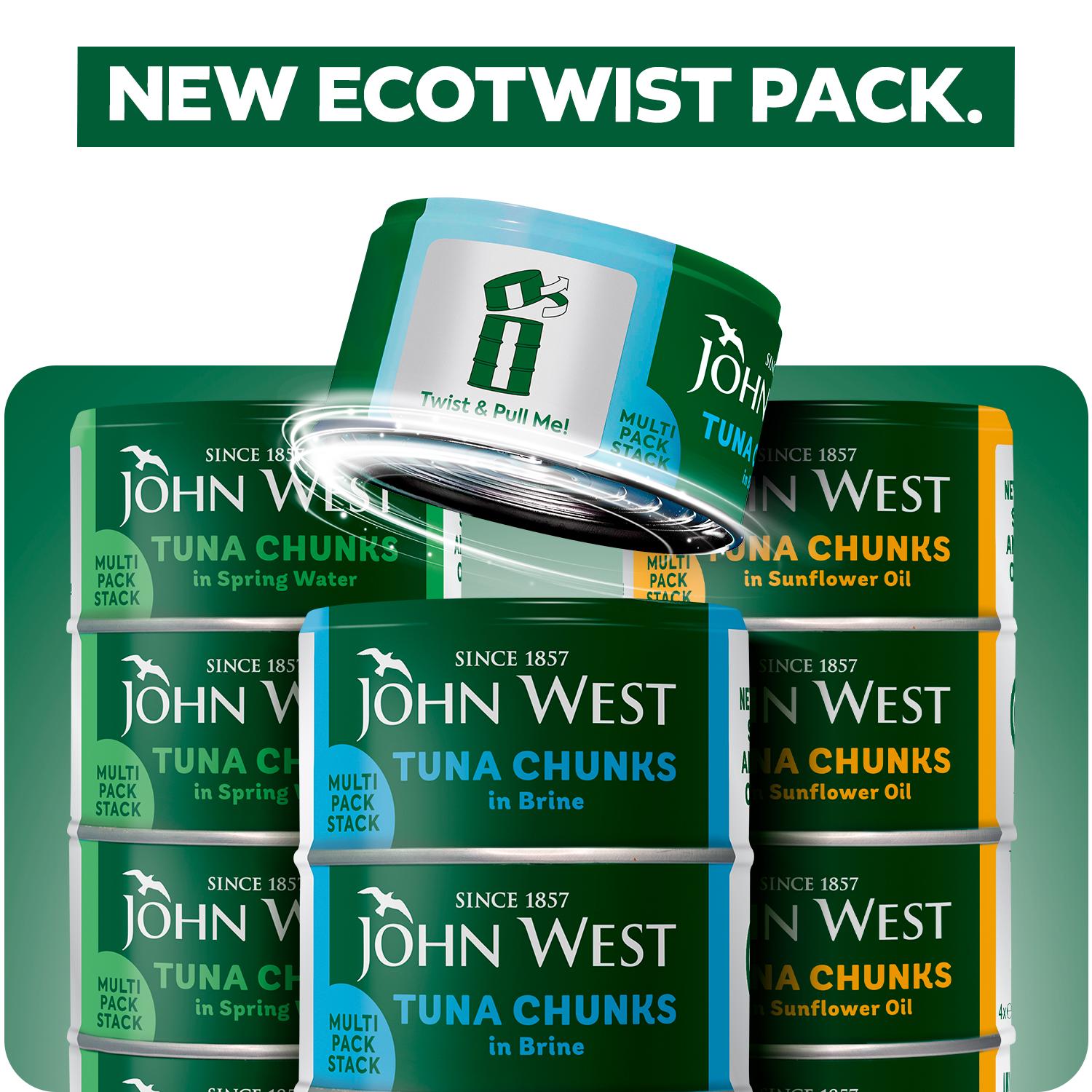 John West Tuna Chunks in Brine 4x125g (102g Drained) thumbnail 4