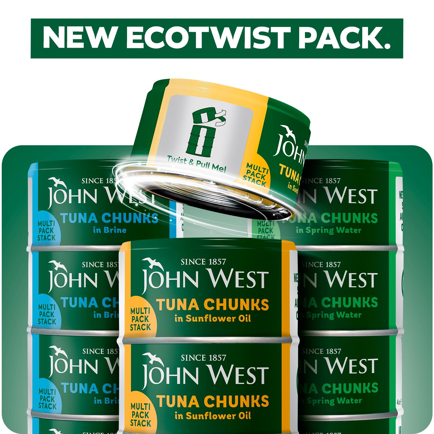 John West Tuna Chunks in Sunflower Oil 4x125g (102g Drained) thumbnail 4